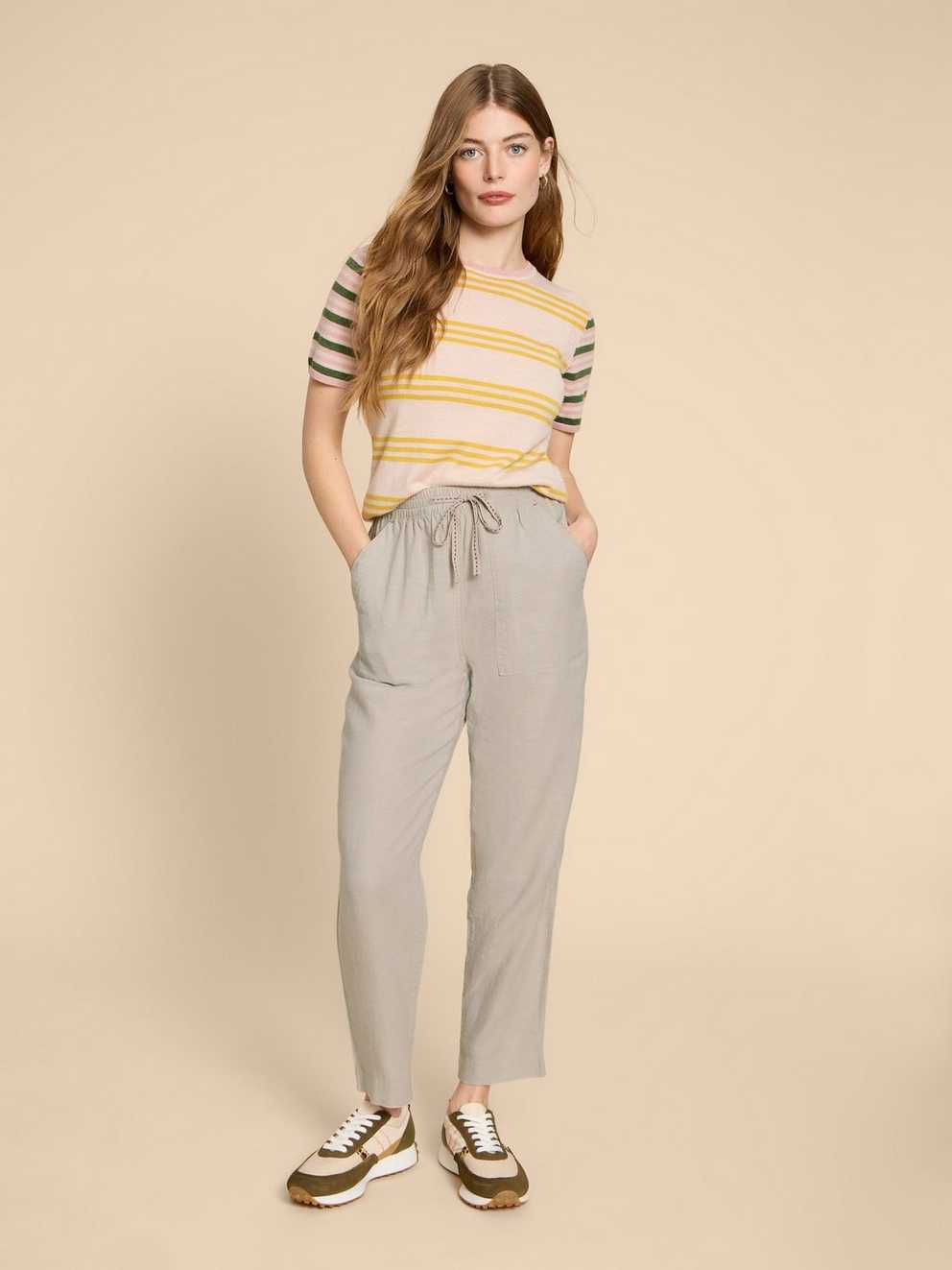 Elle Linen Blend Trouser