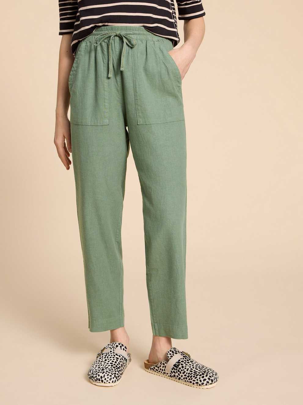 Elle Linen Blend Trouser