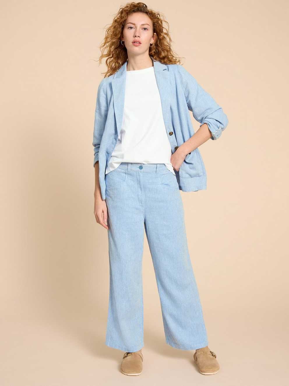 Harper Linen Blend Trouser