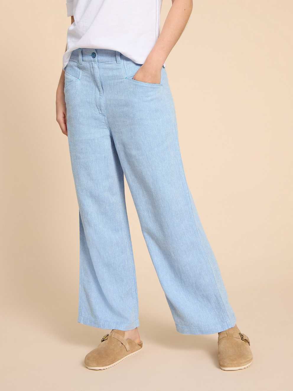 Harper Linen Blend Trouser