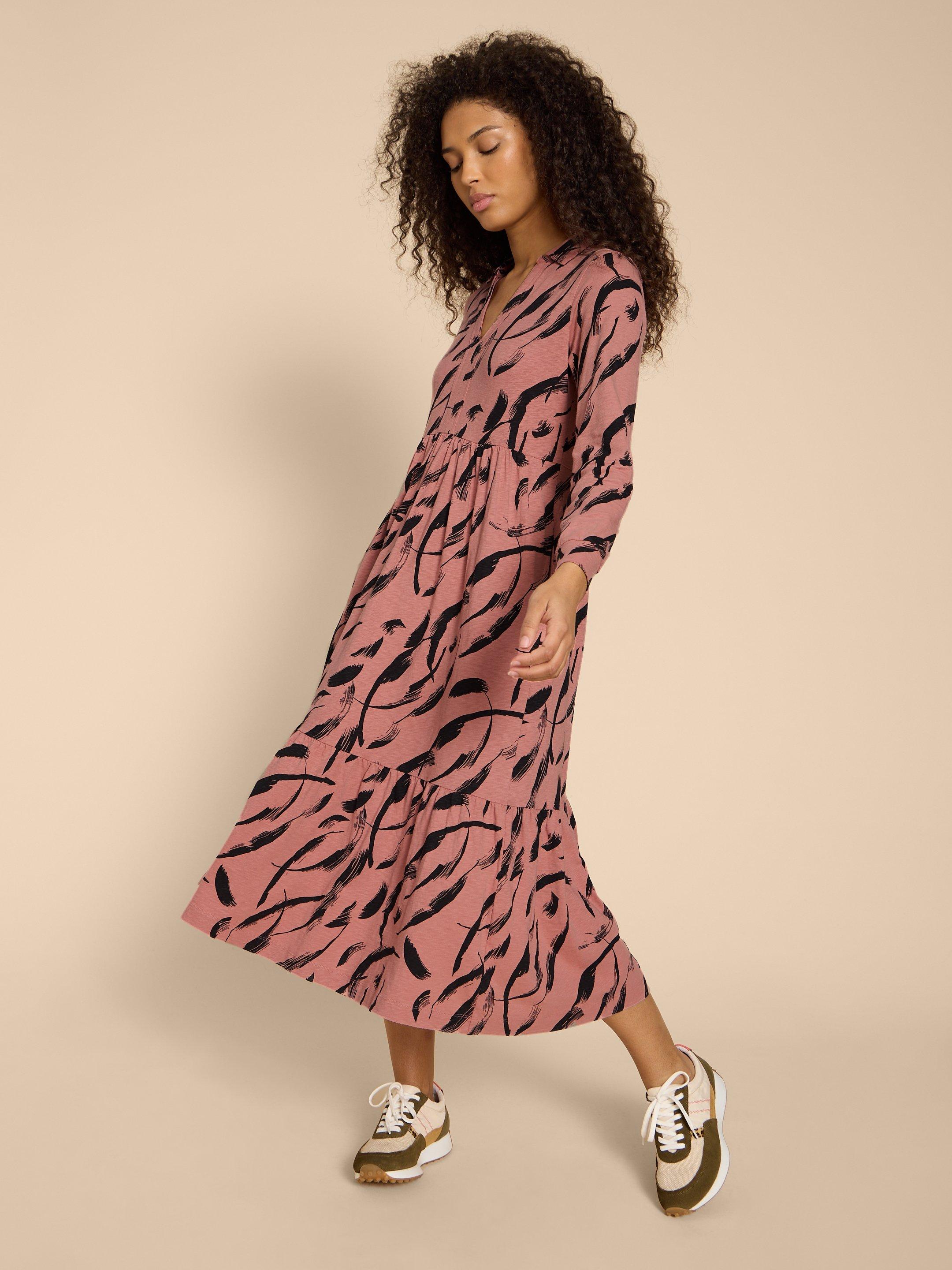 Karina Jersey Shirt Dress