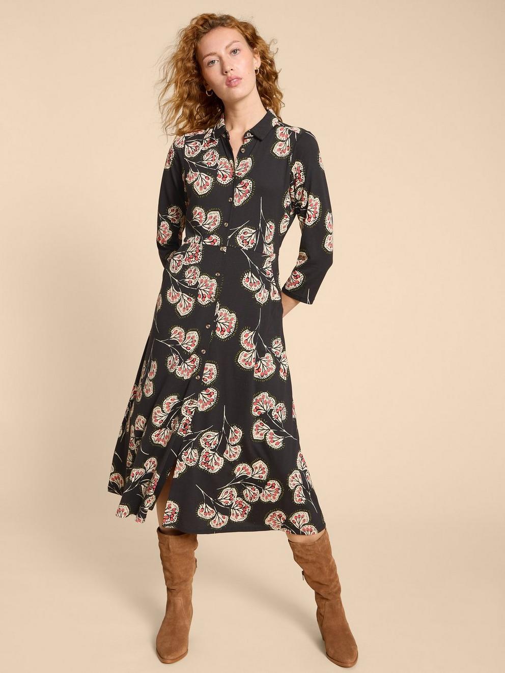 Rua Print Shirt Dress