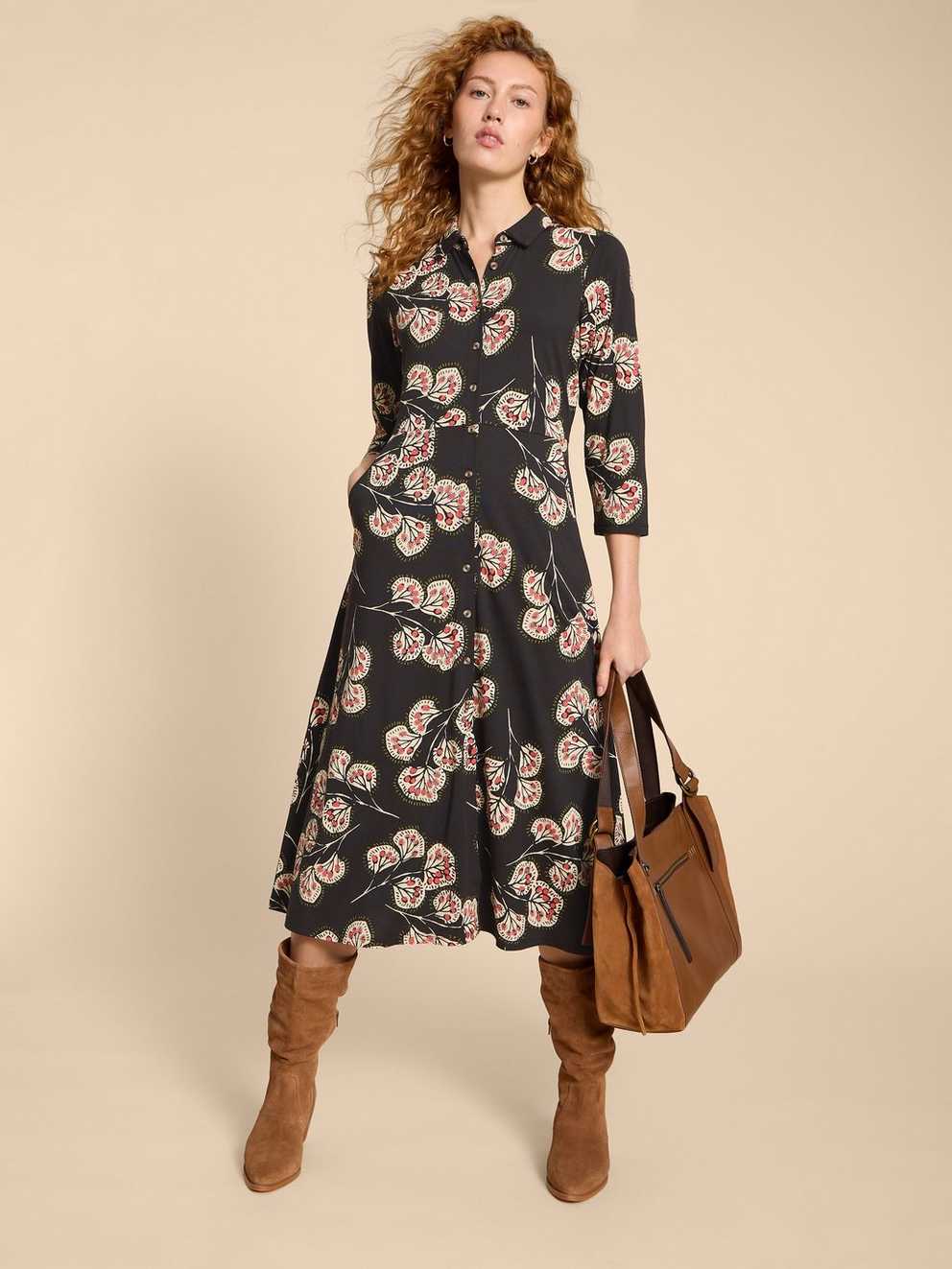 Rua Print Shirt Dress