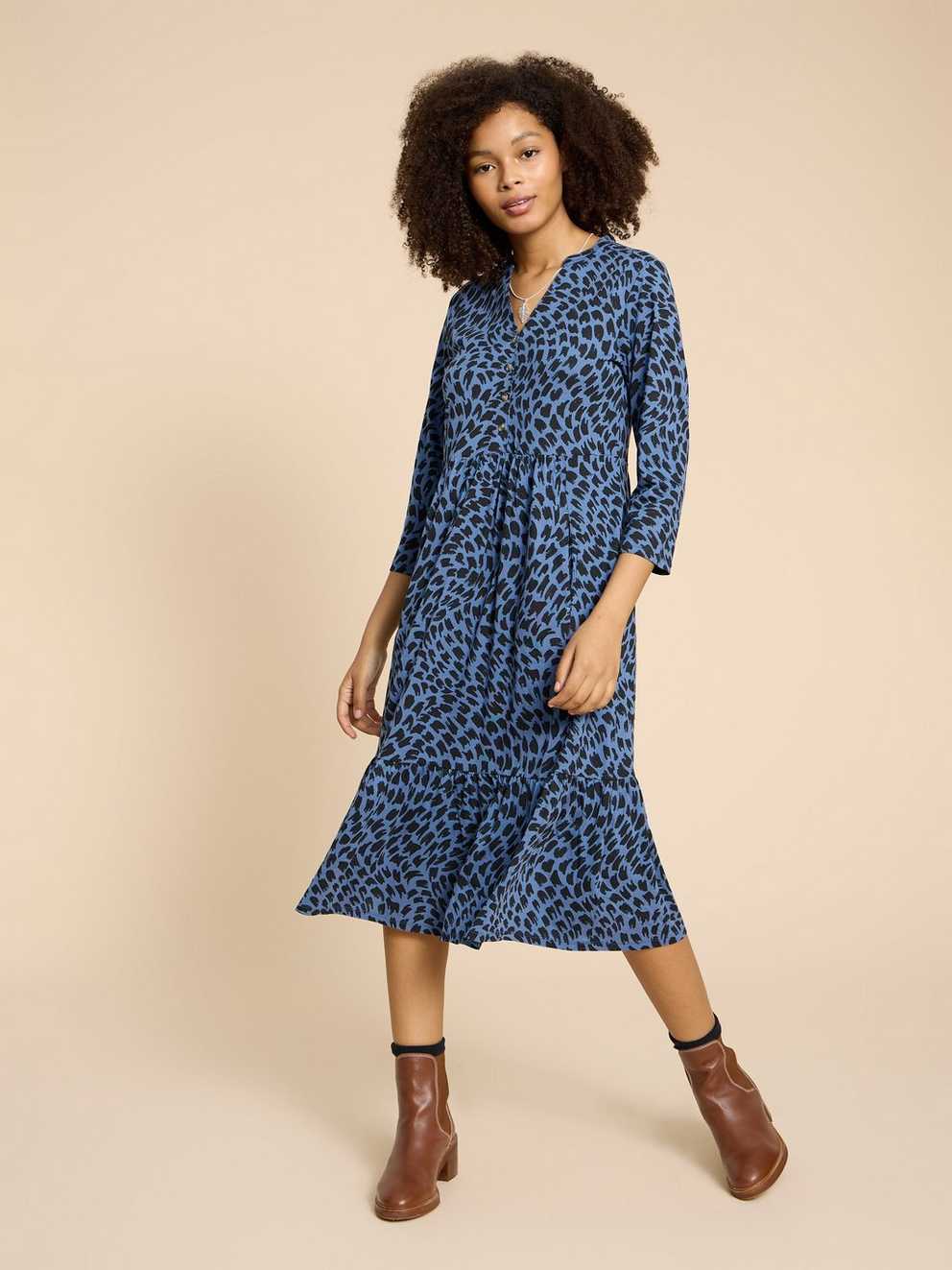 Naya Print Jersey Dress