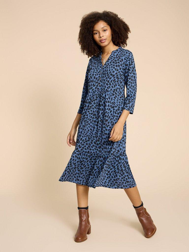 white stuff poppy jersey dress Poppy Jersey Dress in TEAL MULTI