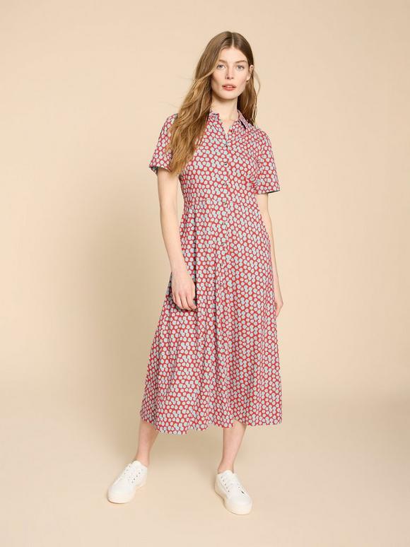 Rua Jersey Print Midi Dress