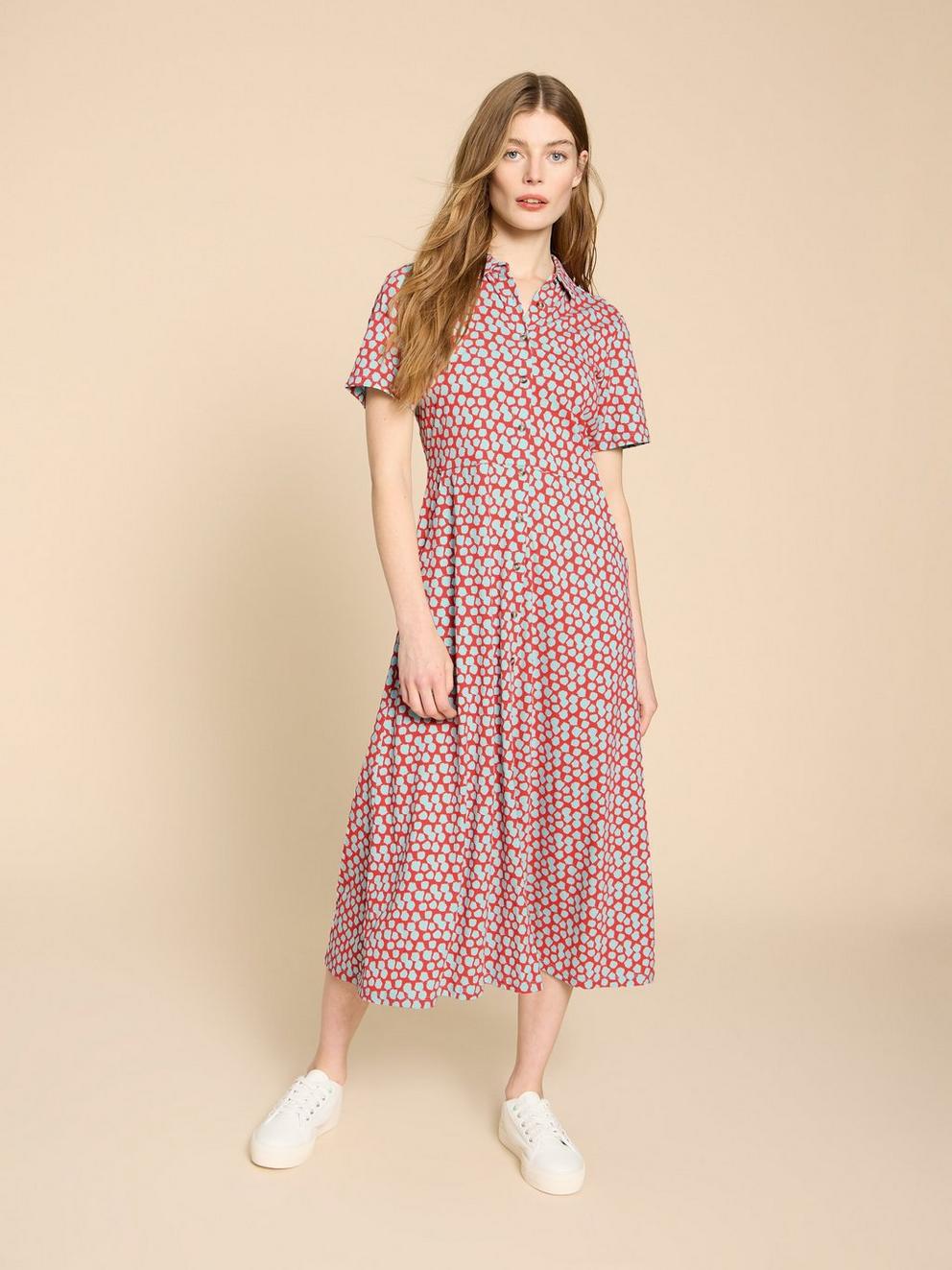 Rua Jersey Print Midi Dress