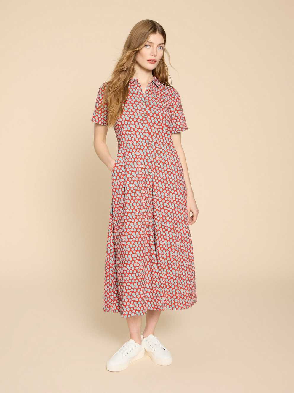 Rua Jersey Print Midi Dress