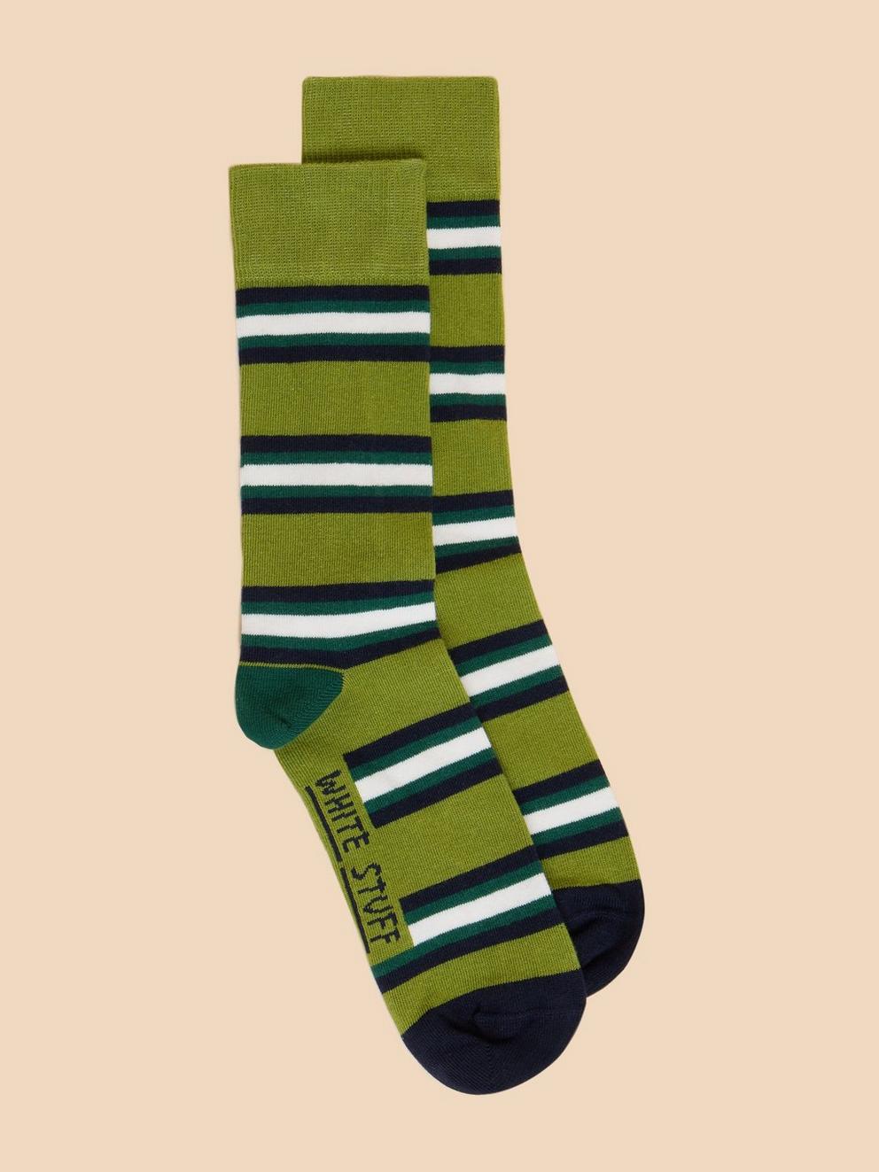 Spaced Stripe Ankle Sock