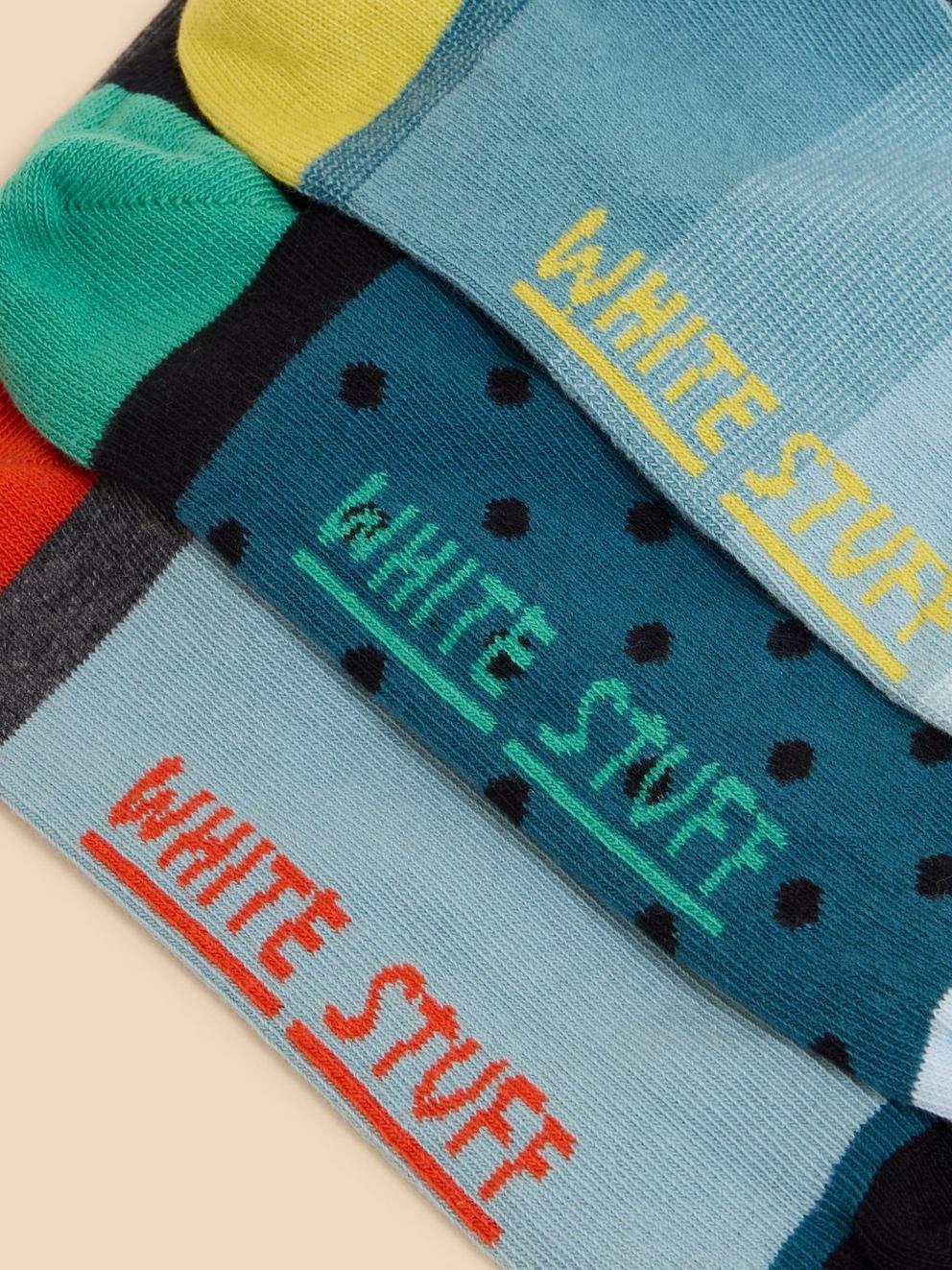3 Pack Ombre Ankle Sock