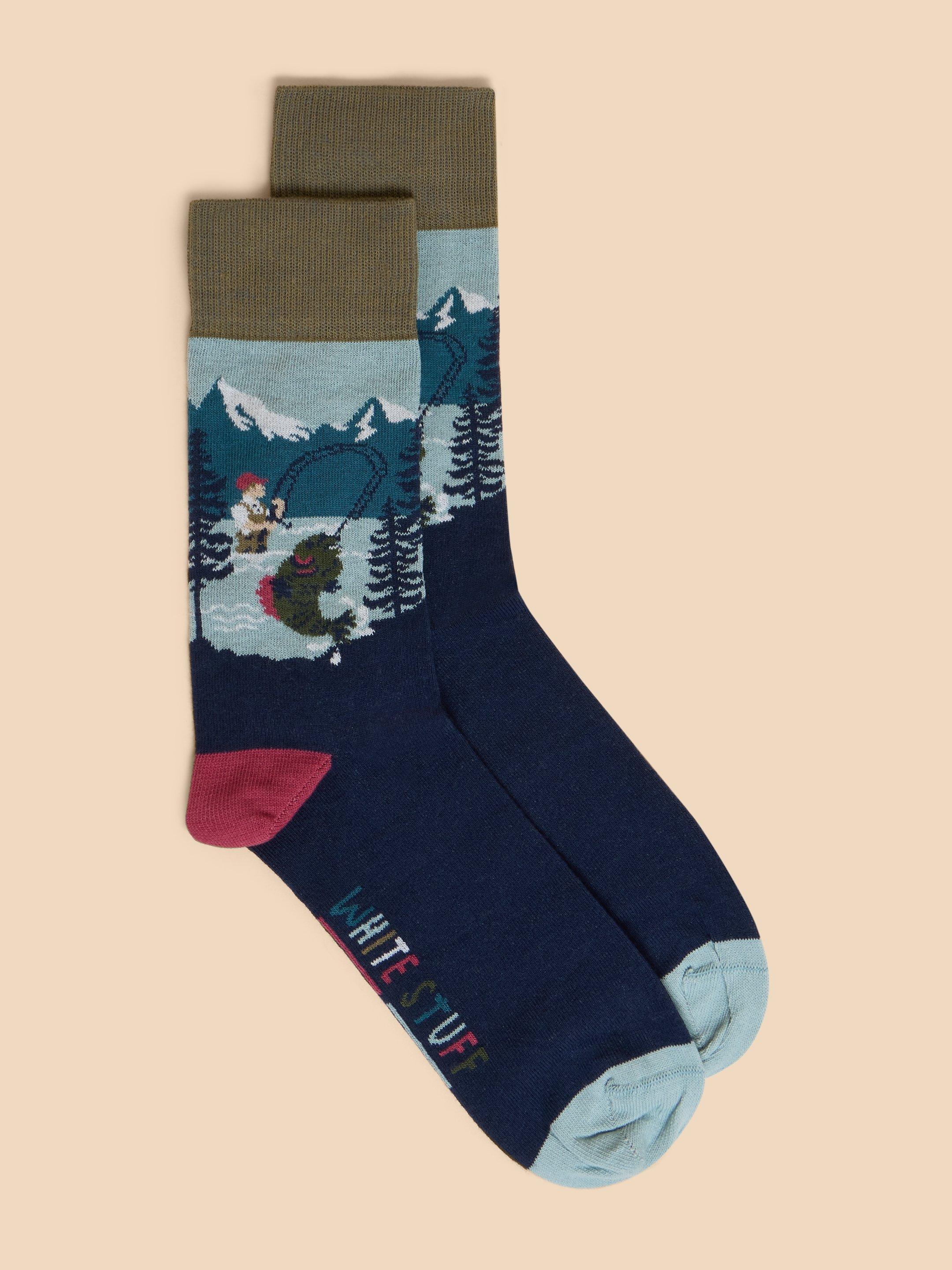 MEN'S FISH & FISHERMAN SOCKS - MISMATCHED