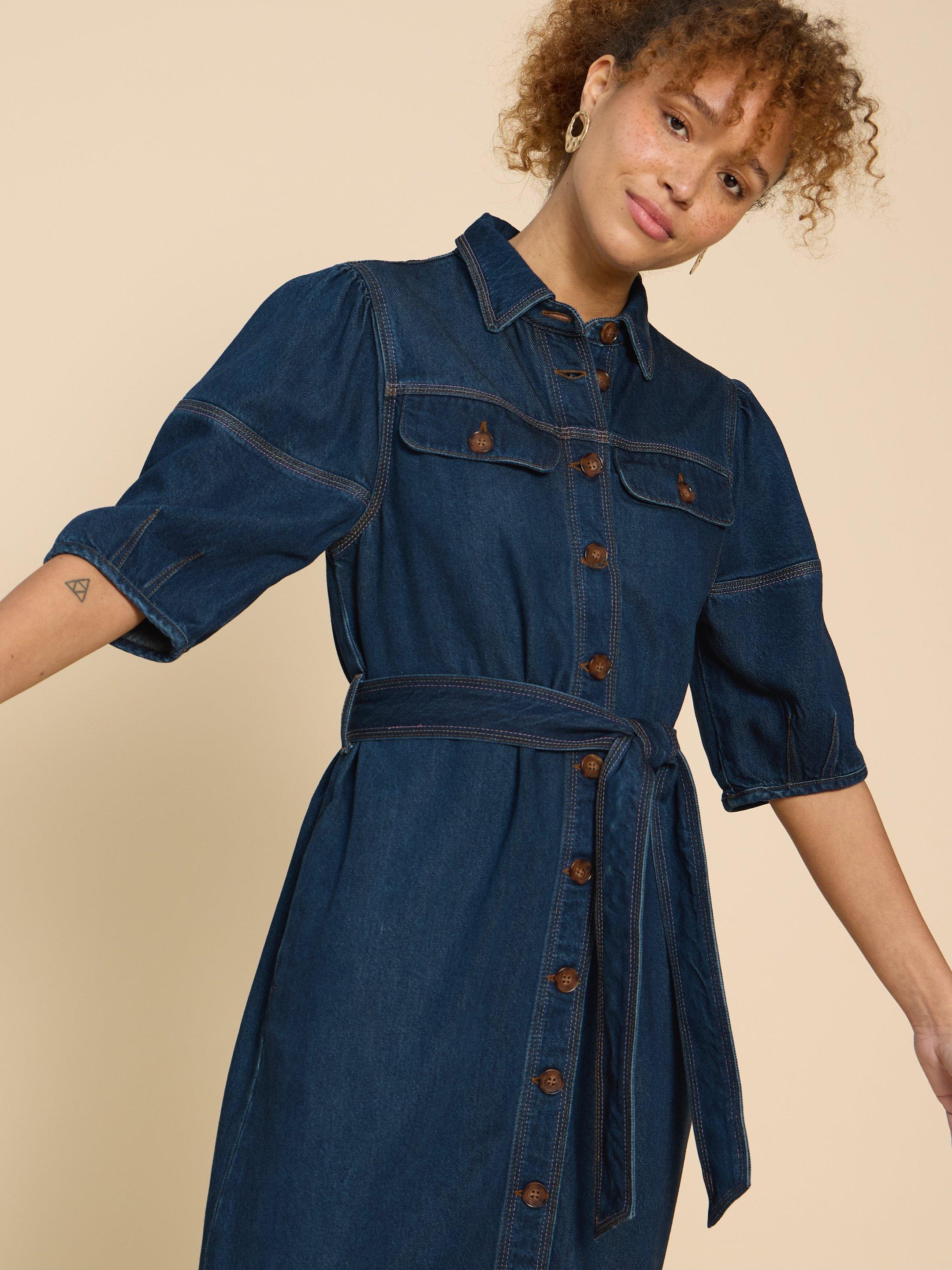 Kerry Denim Midi Dress