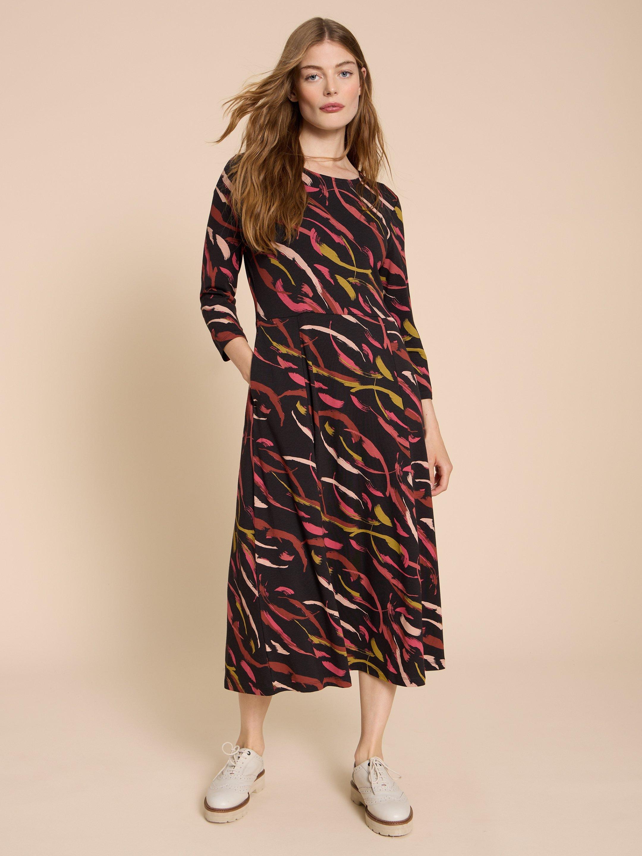 Madeline Jersey Print Dress