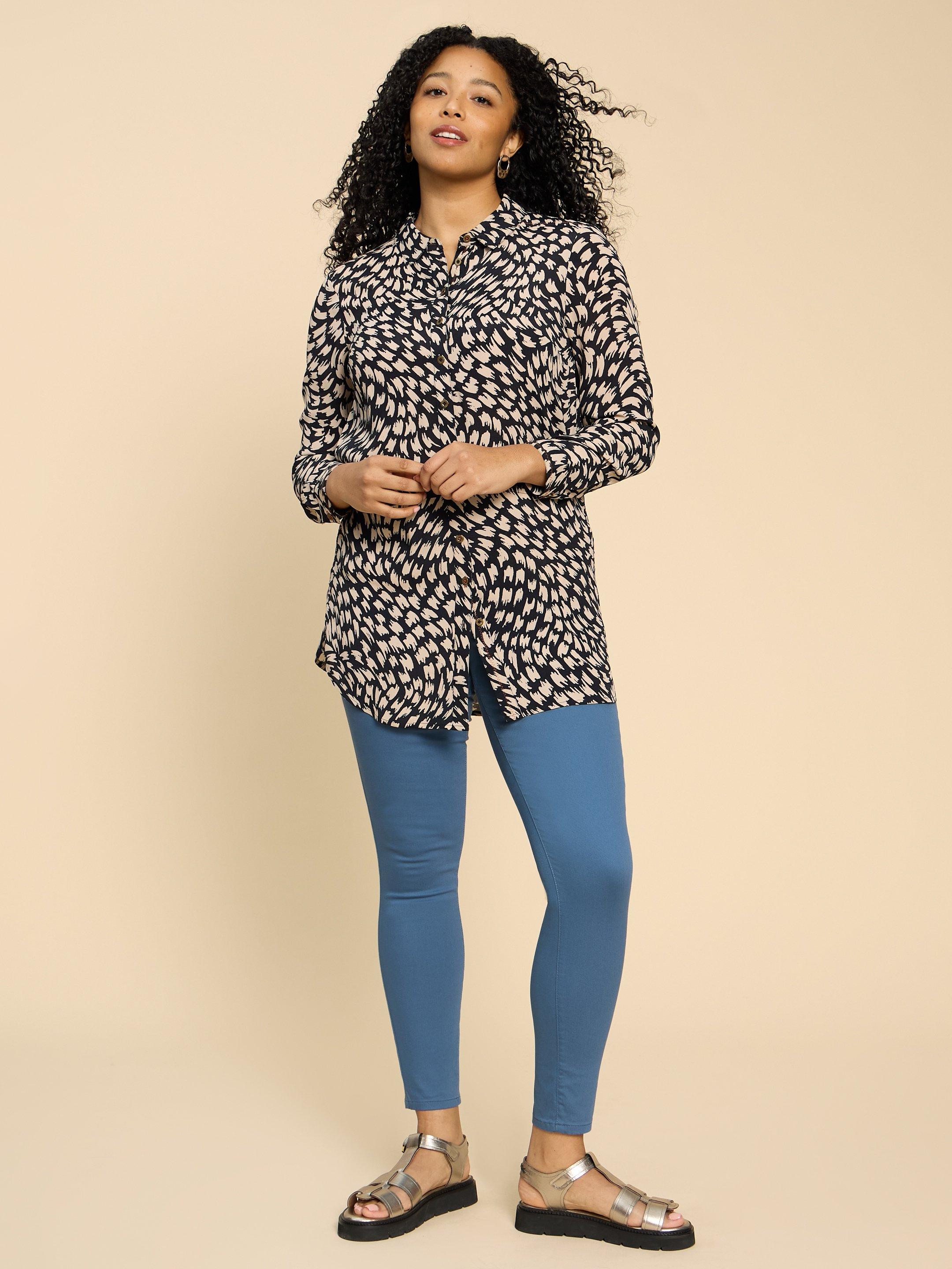 White Stuff Janey Crop Jeggings - Mid Teal - Home in the Highlands