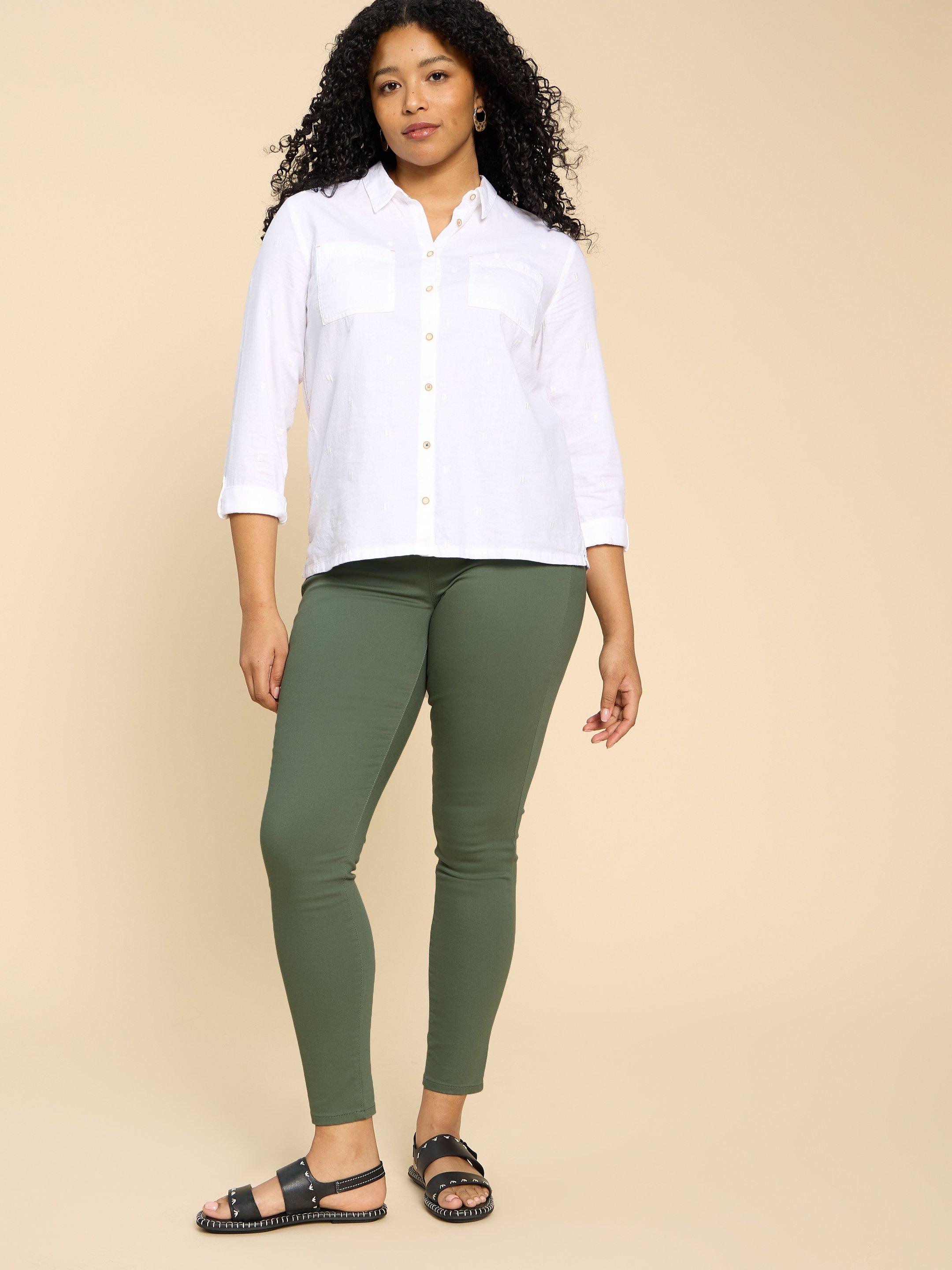 White Stuff Womens Janey Crop Jeggings - Mid Teal – Jacksons of Saintfield