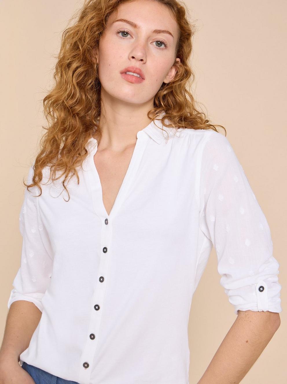 ANNIE MIX JERSEY SHIRT