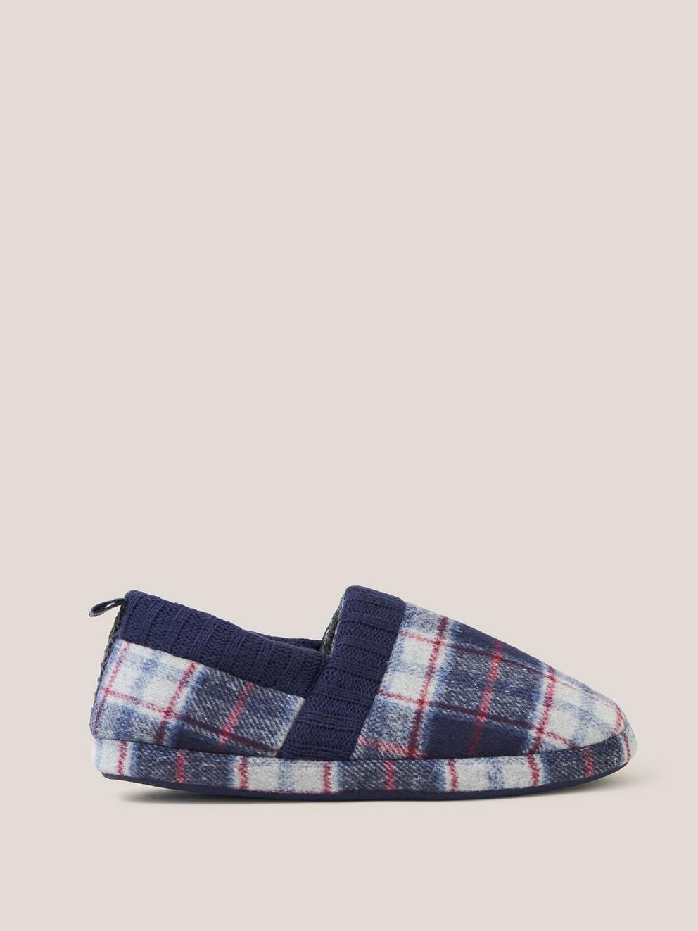 Check Closed Back Slipper