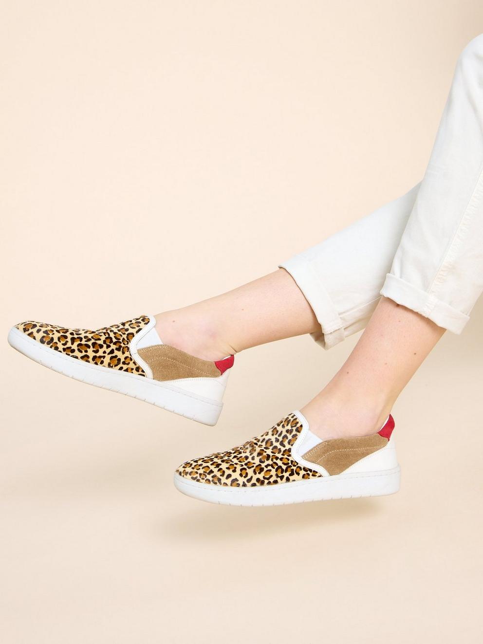 Primrose Leather Print Slip On