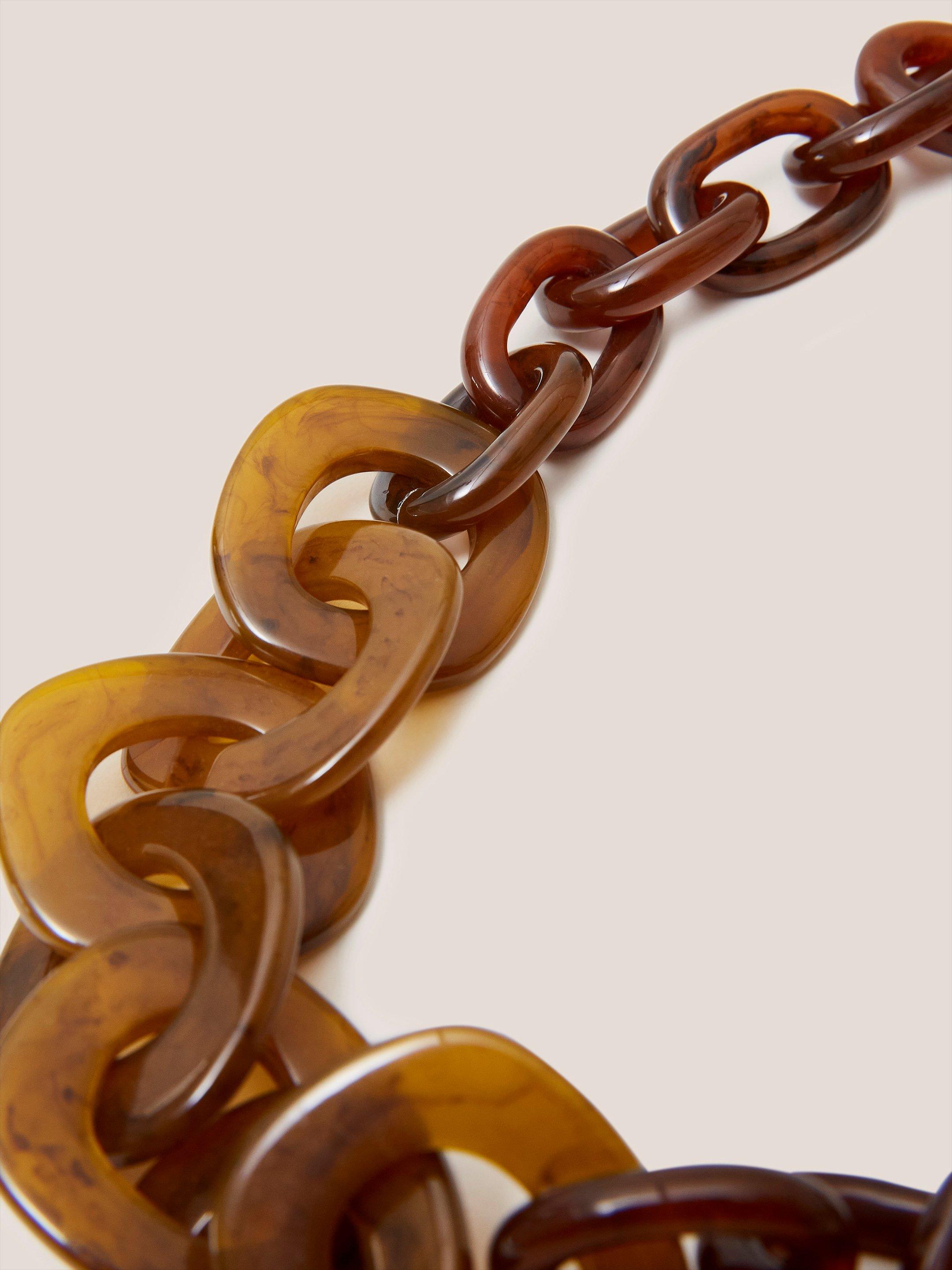 Tulip Resin Chain Necklace