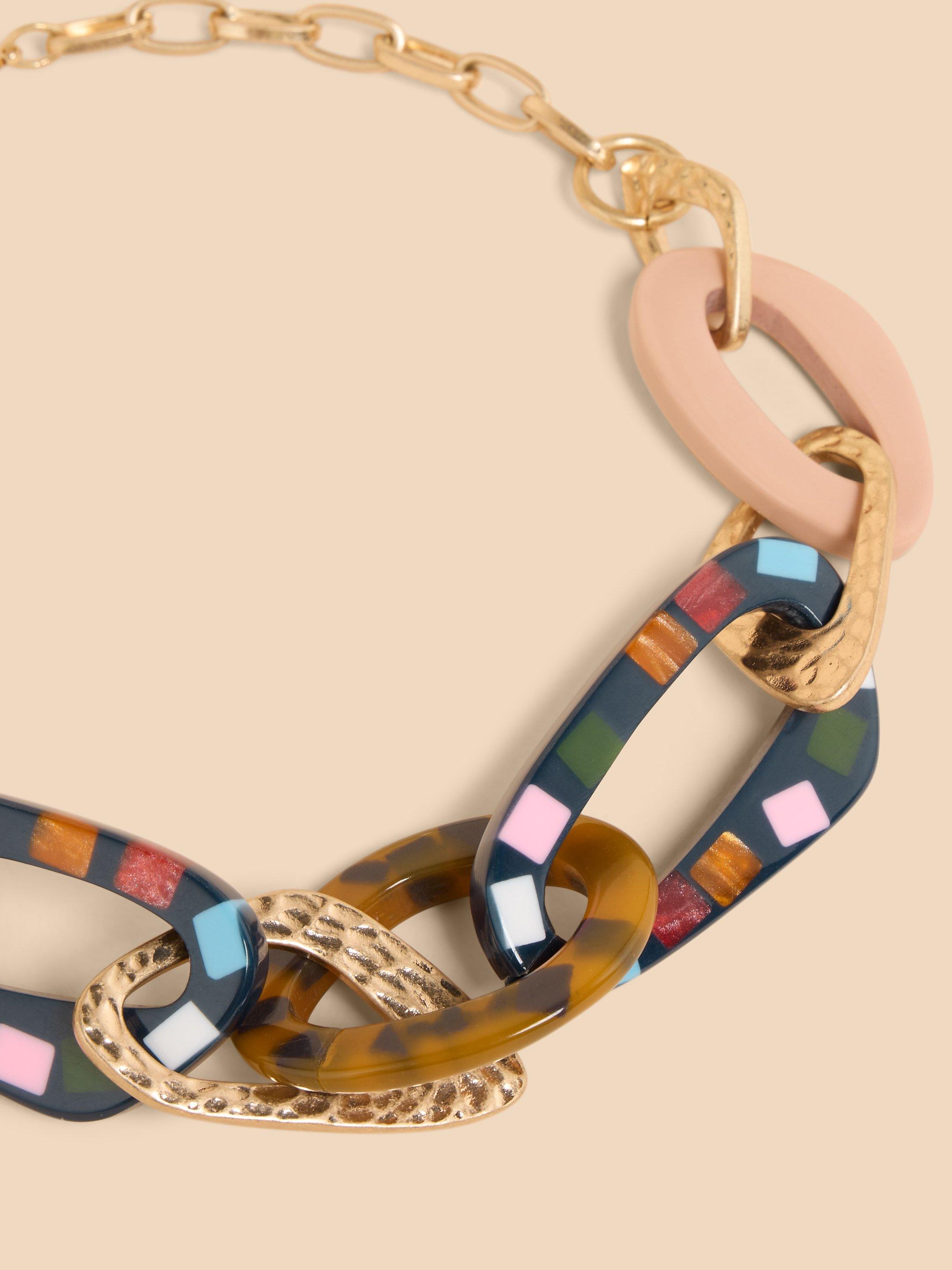Hyacinth Chain Resin Necklace