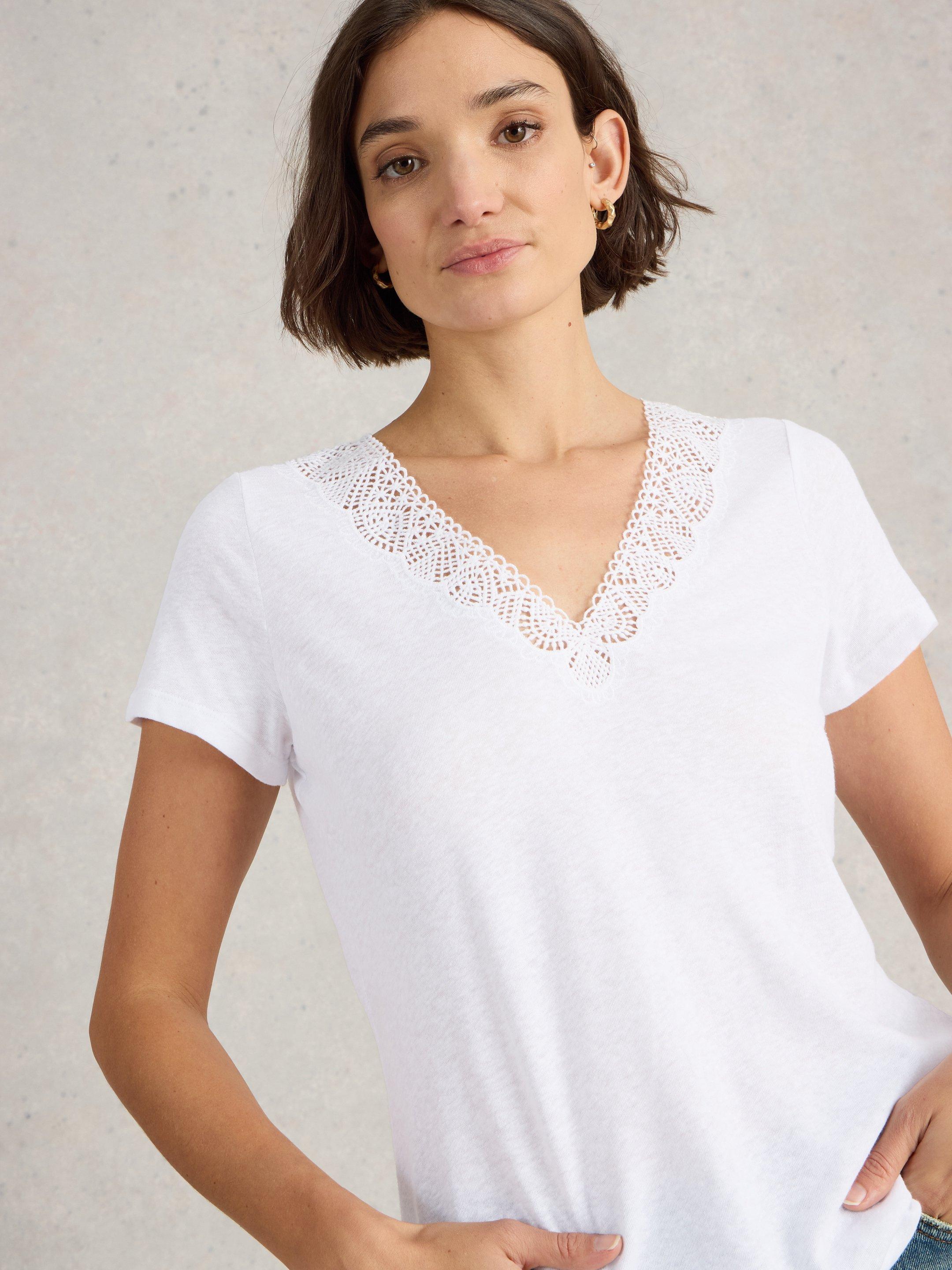 White stuff linen store tops