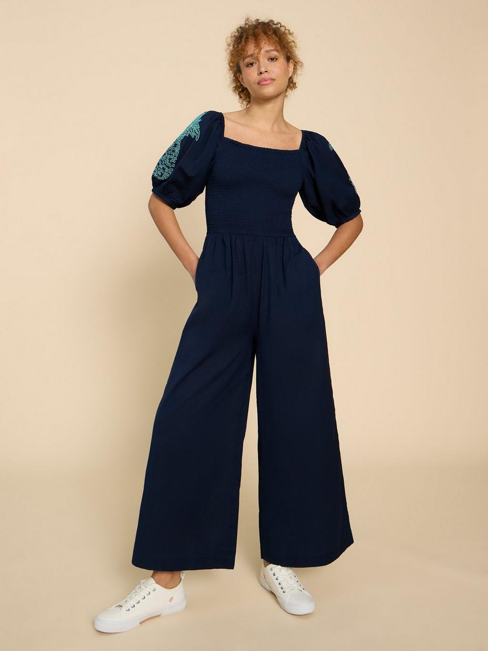 Reese Embroidered Jumpsuit