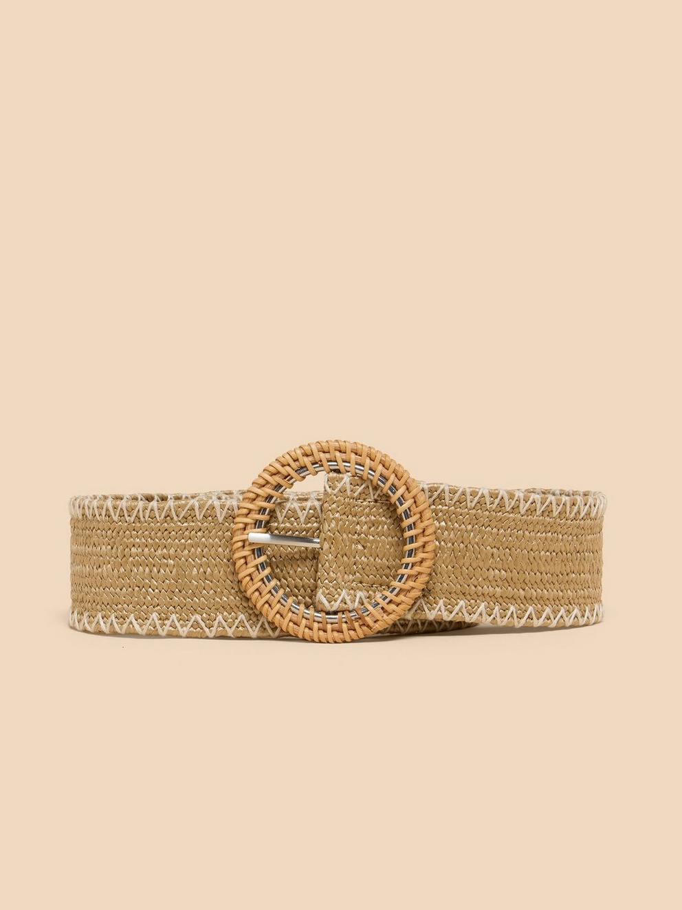 Raffia Woven Belt