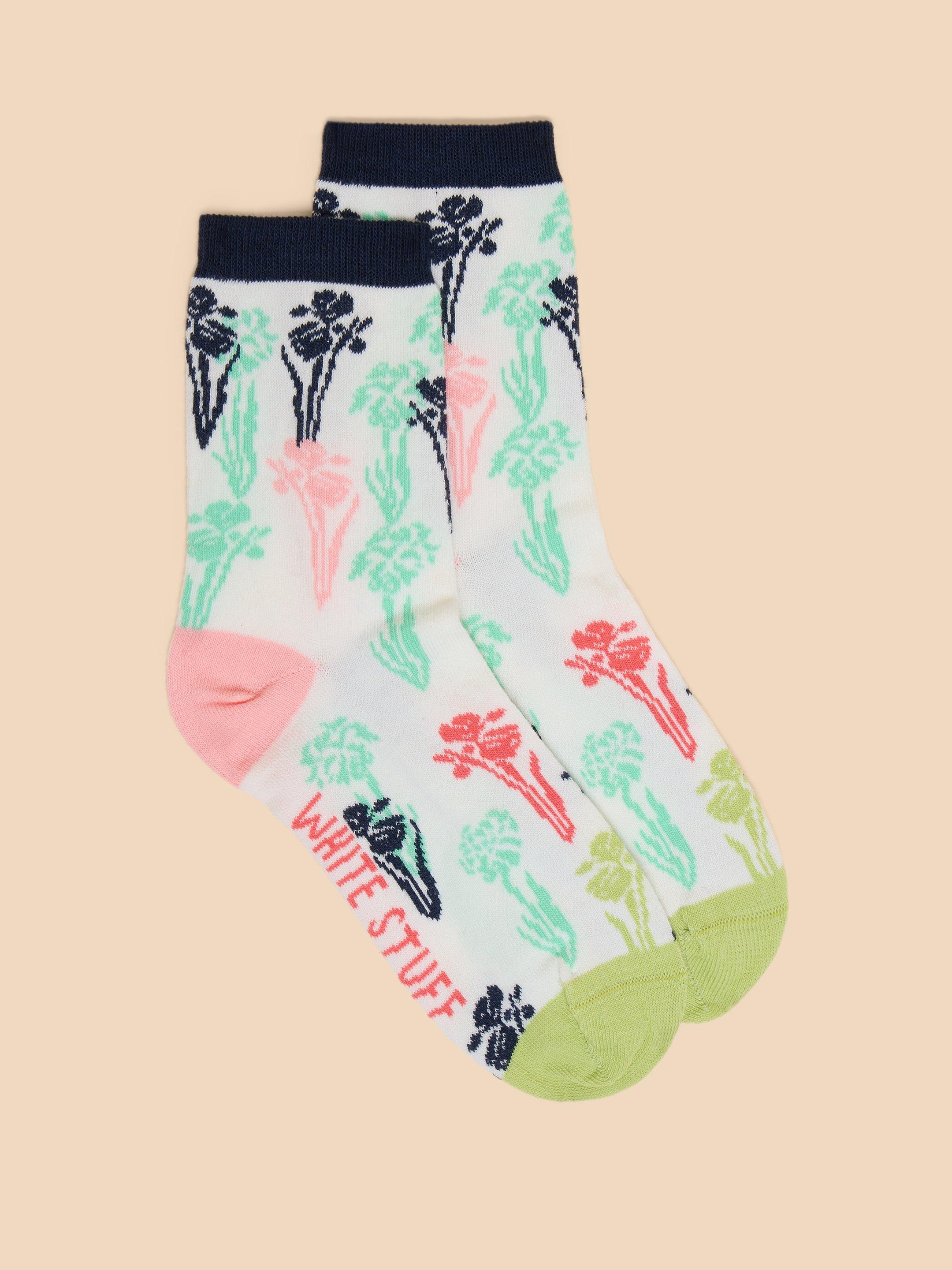 Iris Floral Ankle Sock