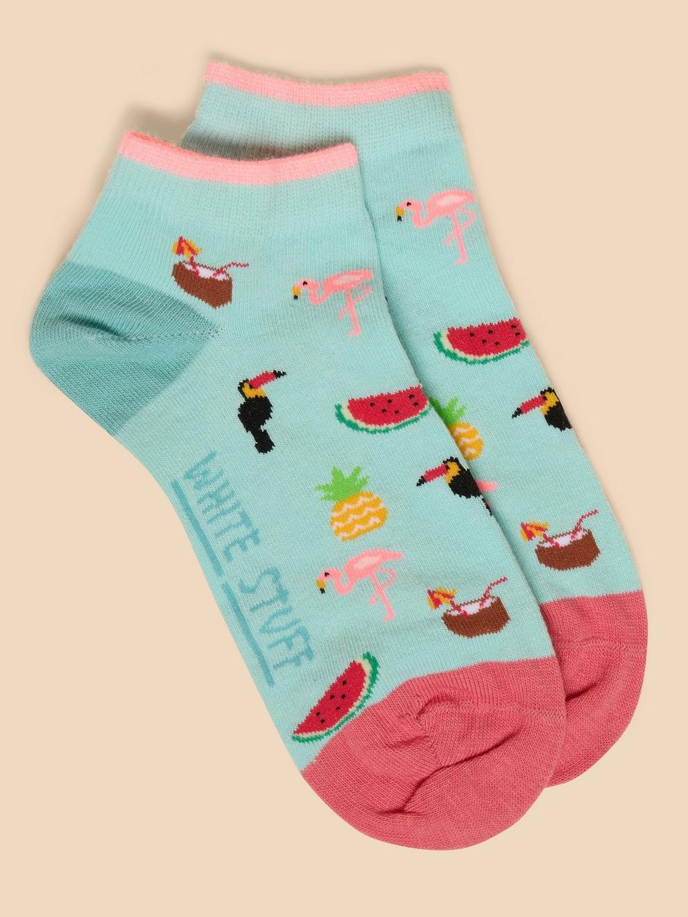 Tropical Party Trainer Sock