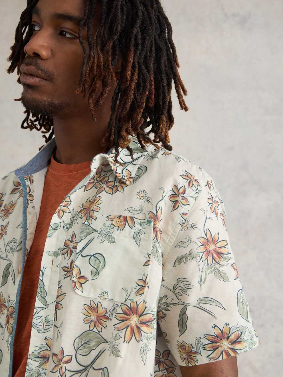 Floral Printed SS Shirt