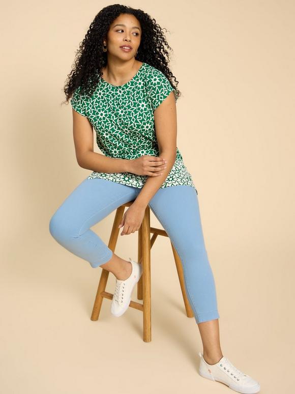 Janey Cotton Cropped Jegging