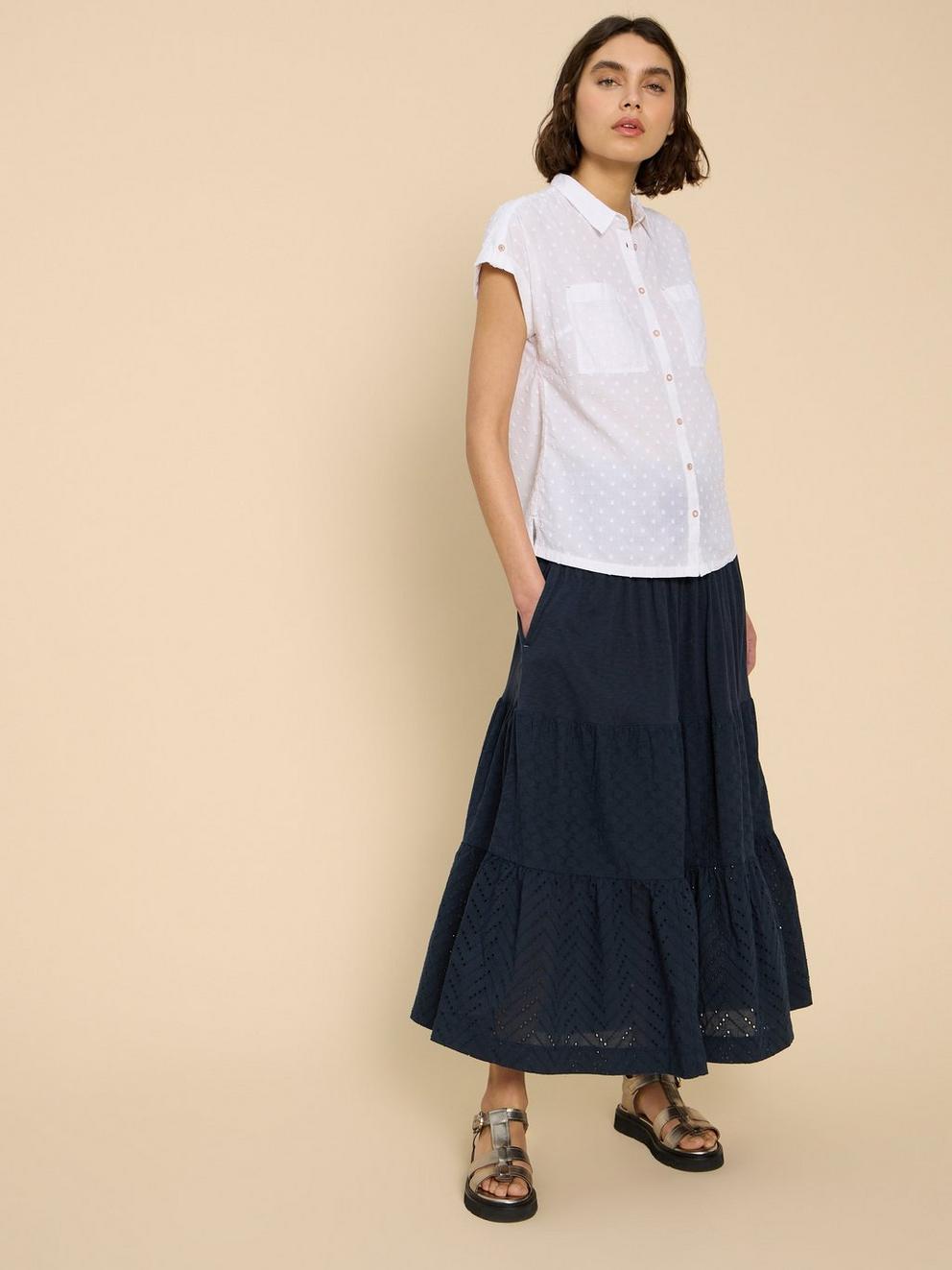 Marissa Broderie Maxi Skirt