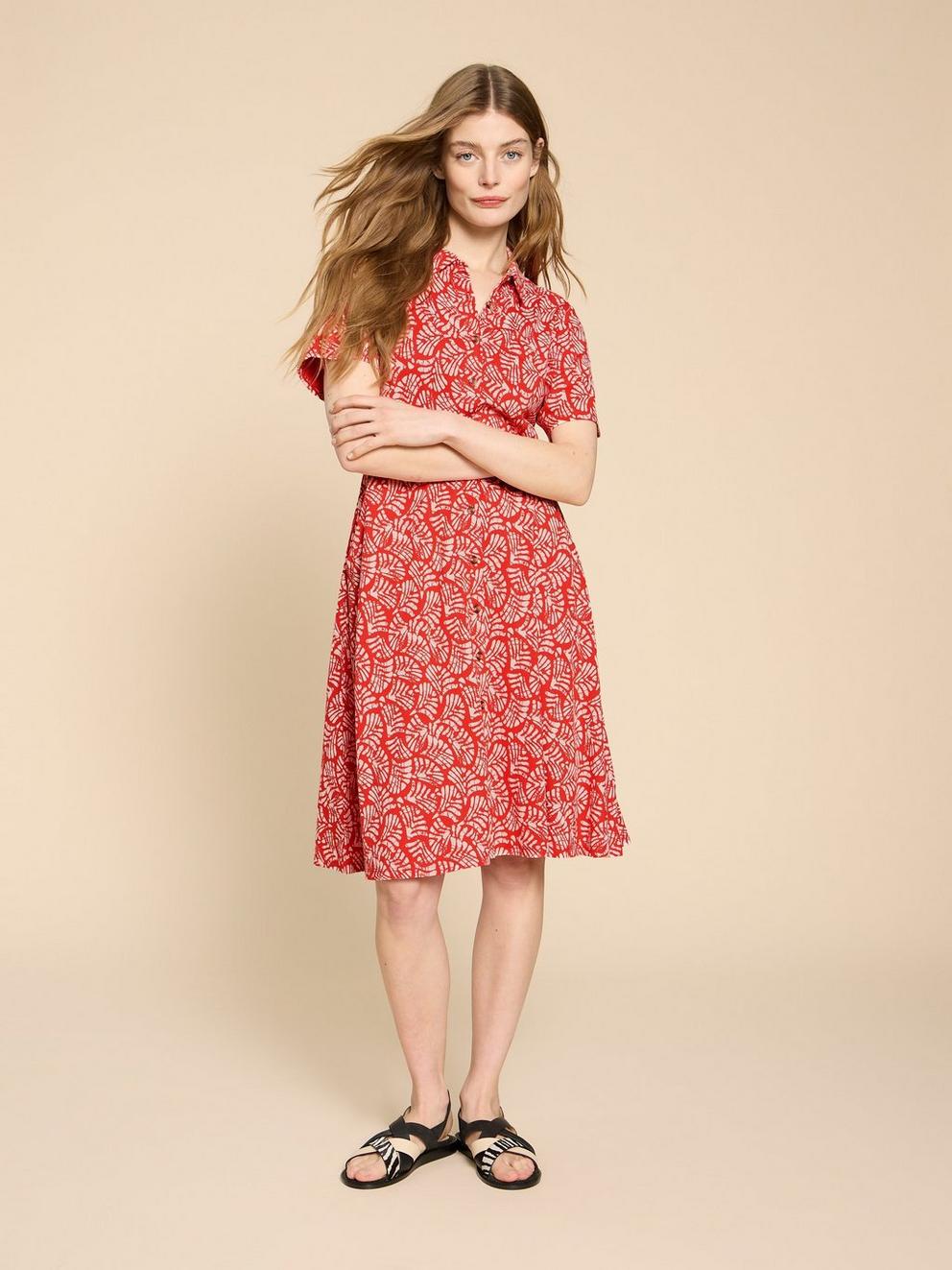 Ria Jersey Knee Length Shirt Dress