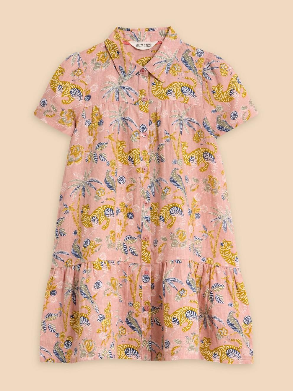 Printed Woven Shirt Dress