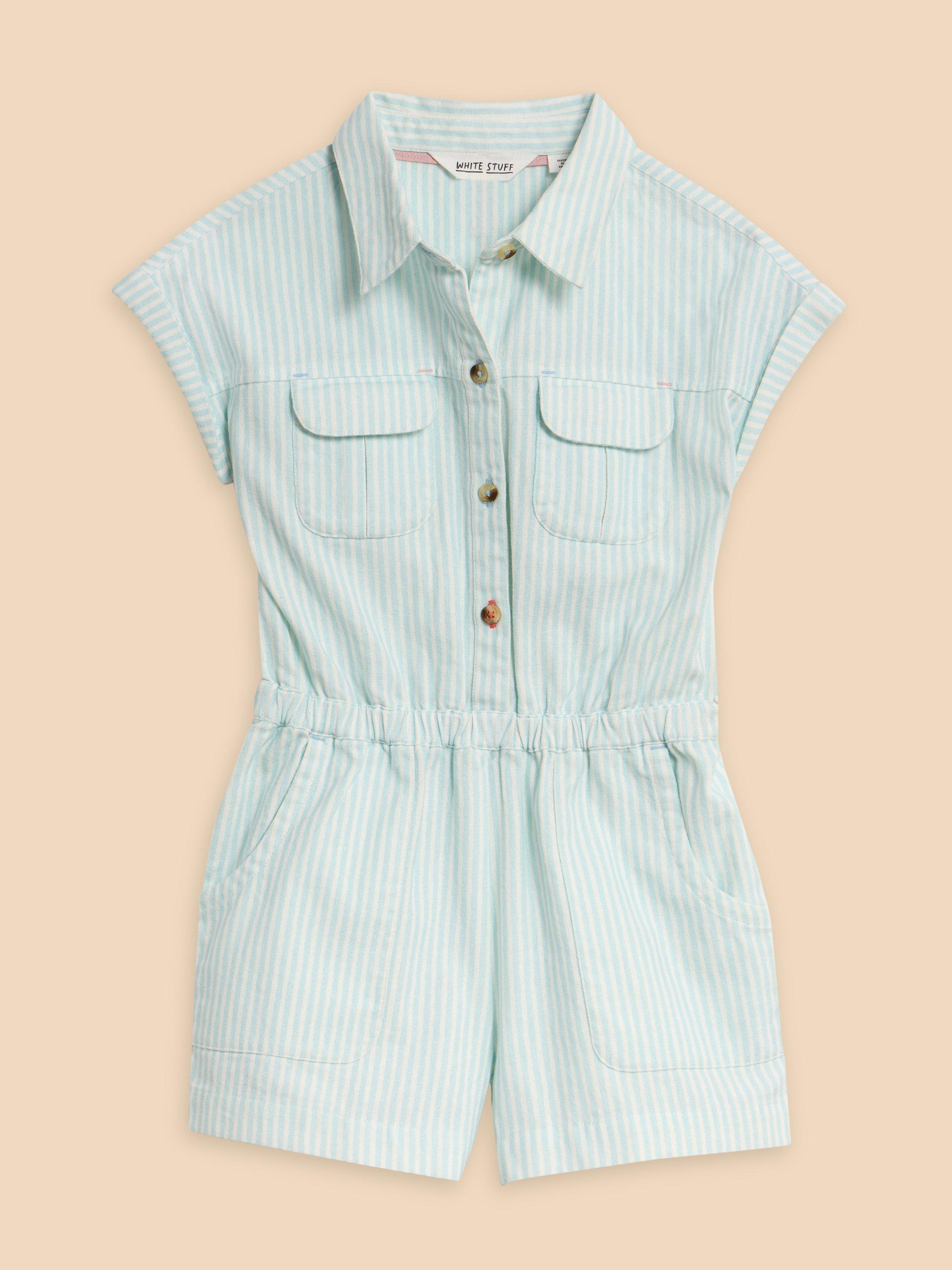 Striped Woven Playsuit