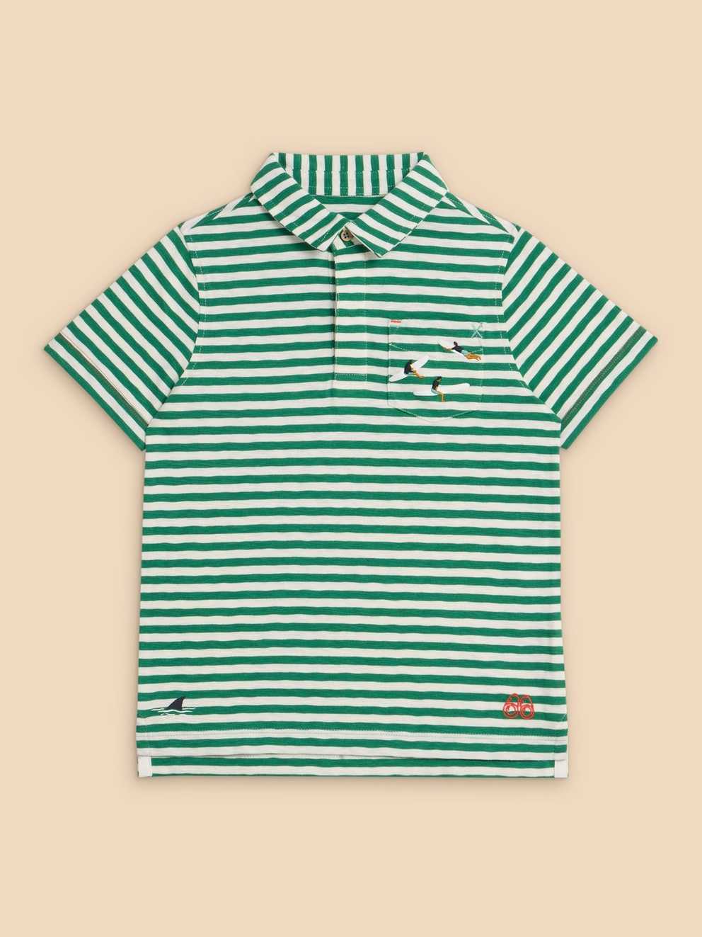 Surfers Stripe SS Polo