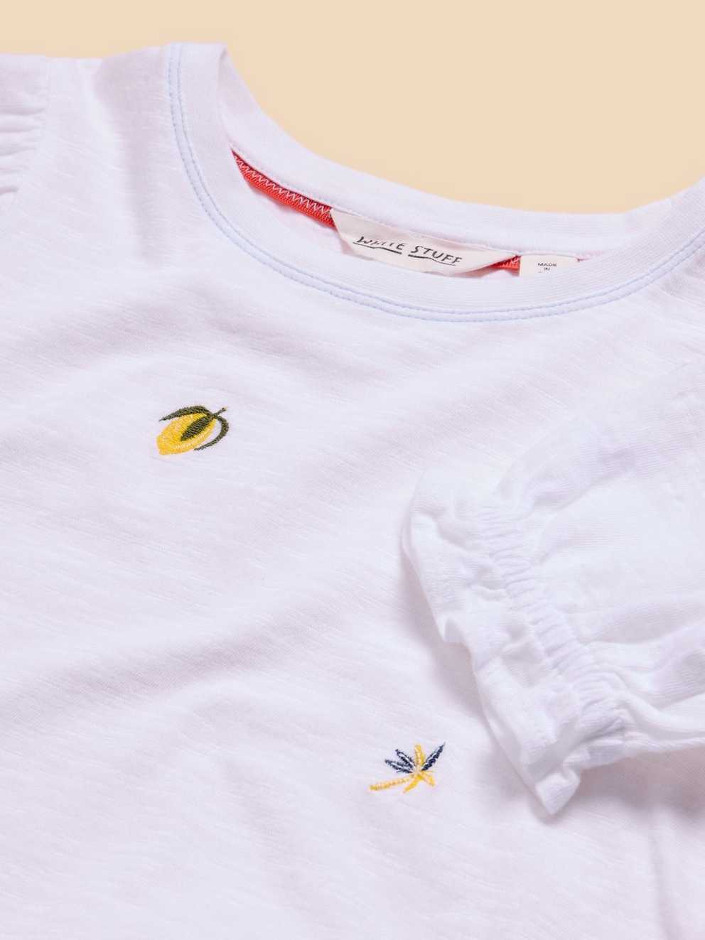 Embroidered Lemon Tee