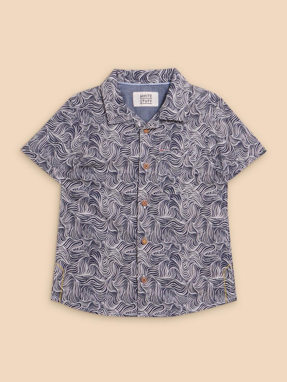 Mini Waves Printed SS Shirt