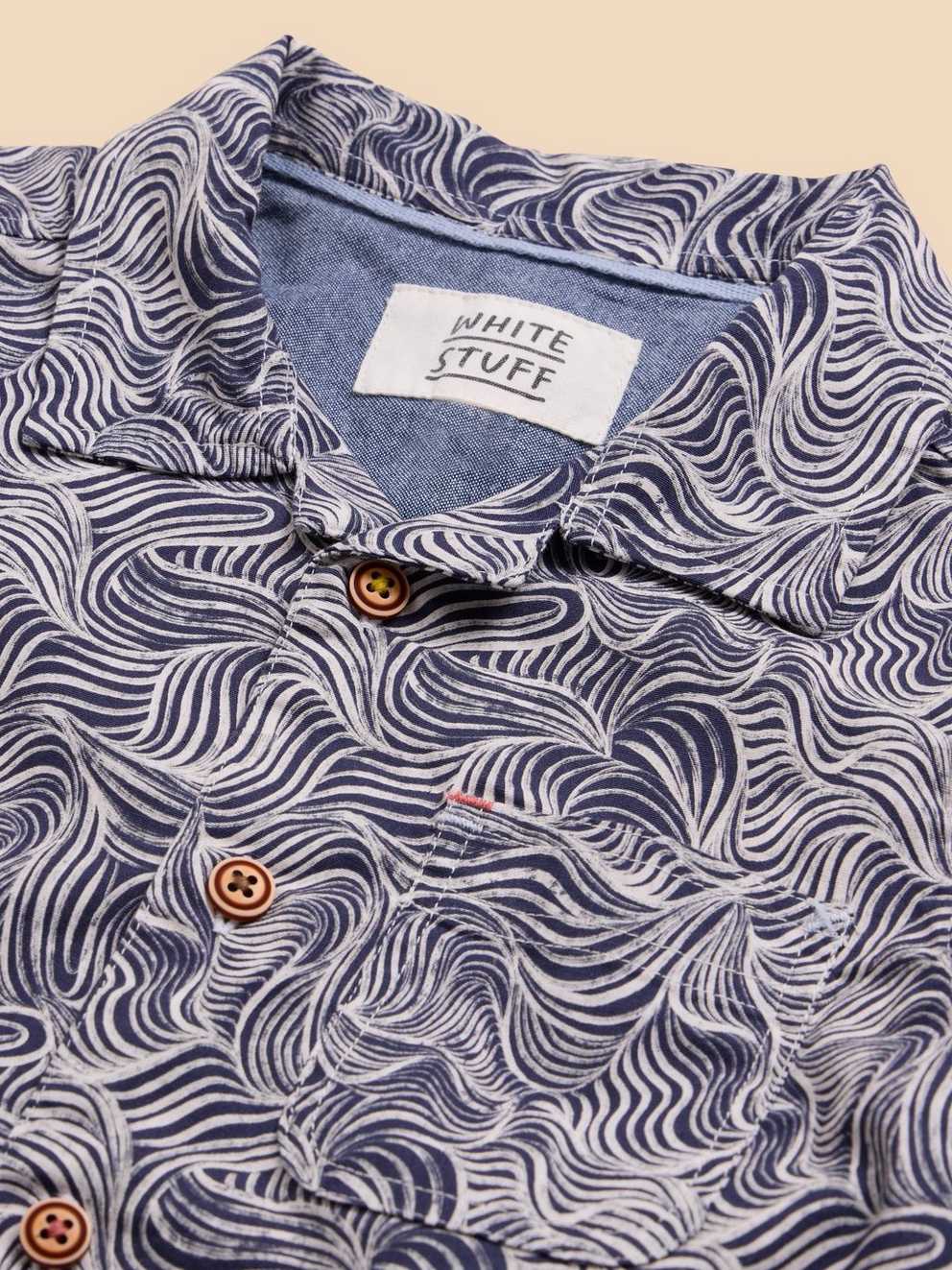 Mini Waves Printed SS Shirt