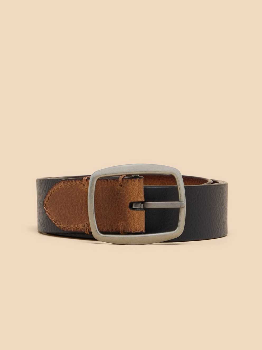 Reversible Leather Buckle Belt