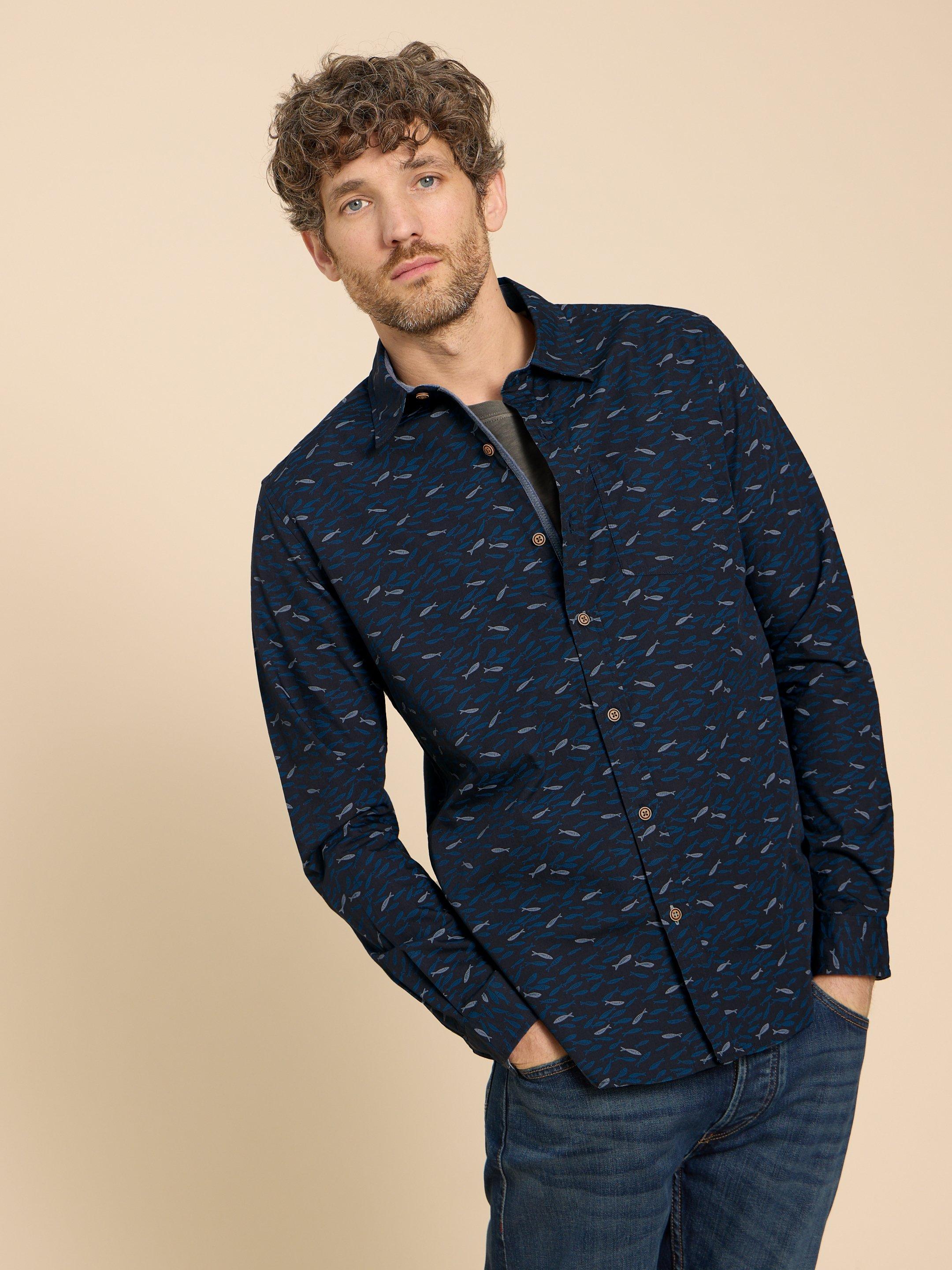 Shoal Printed LS Shirt