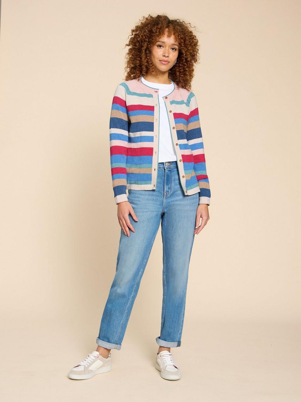 LULU STRIPED CARDI