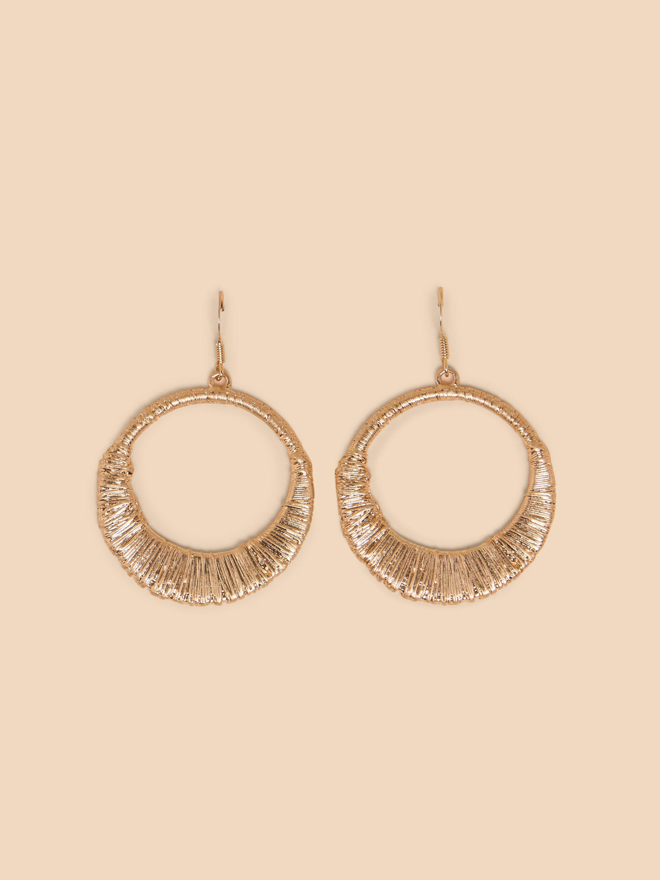 Mae Drop Hoop Earrings