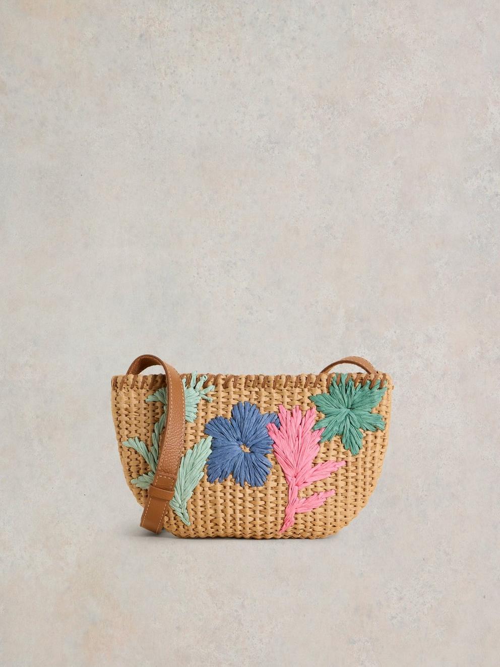 Floral Jute Crossbody