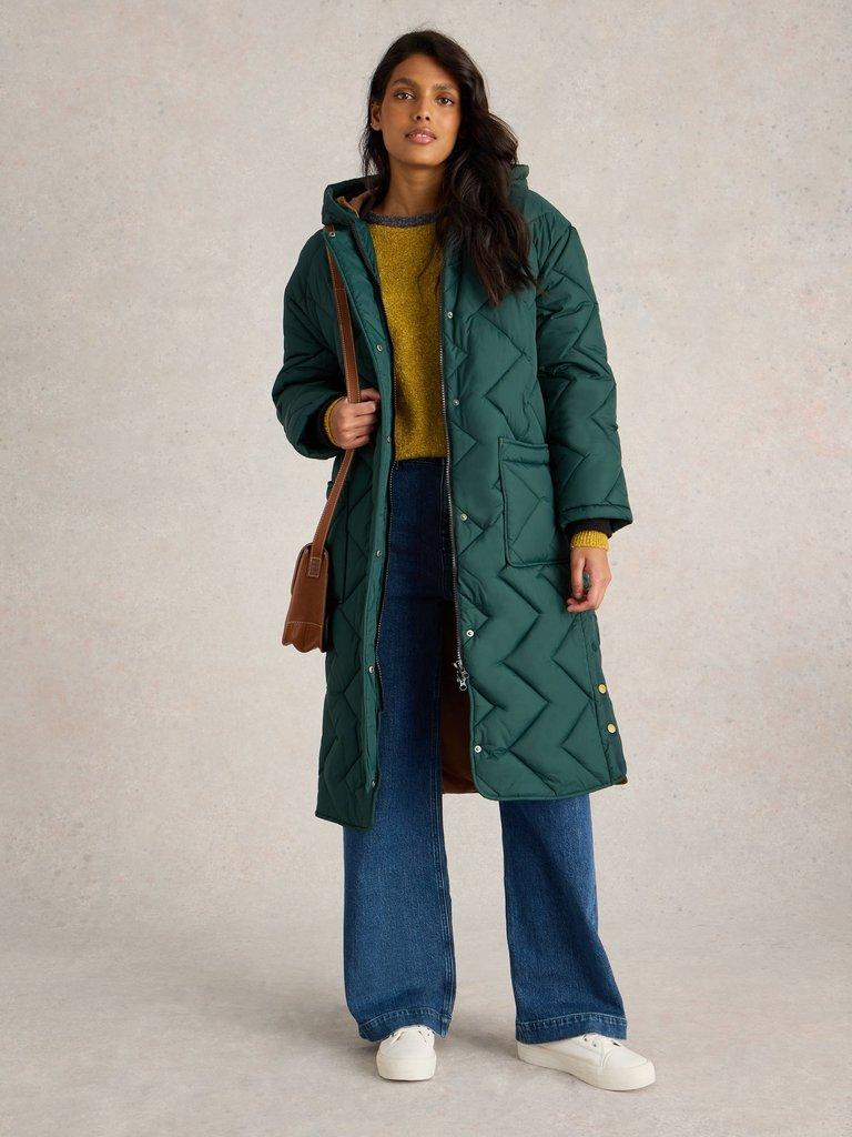 Veste Légère White Stuff Coeurs Bleu/vert - Taille UK 10, 100% Coton, Occasion TB