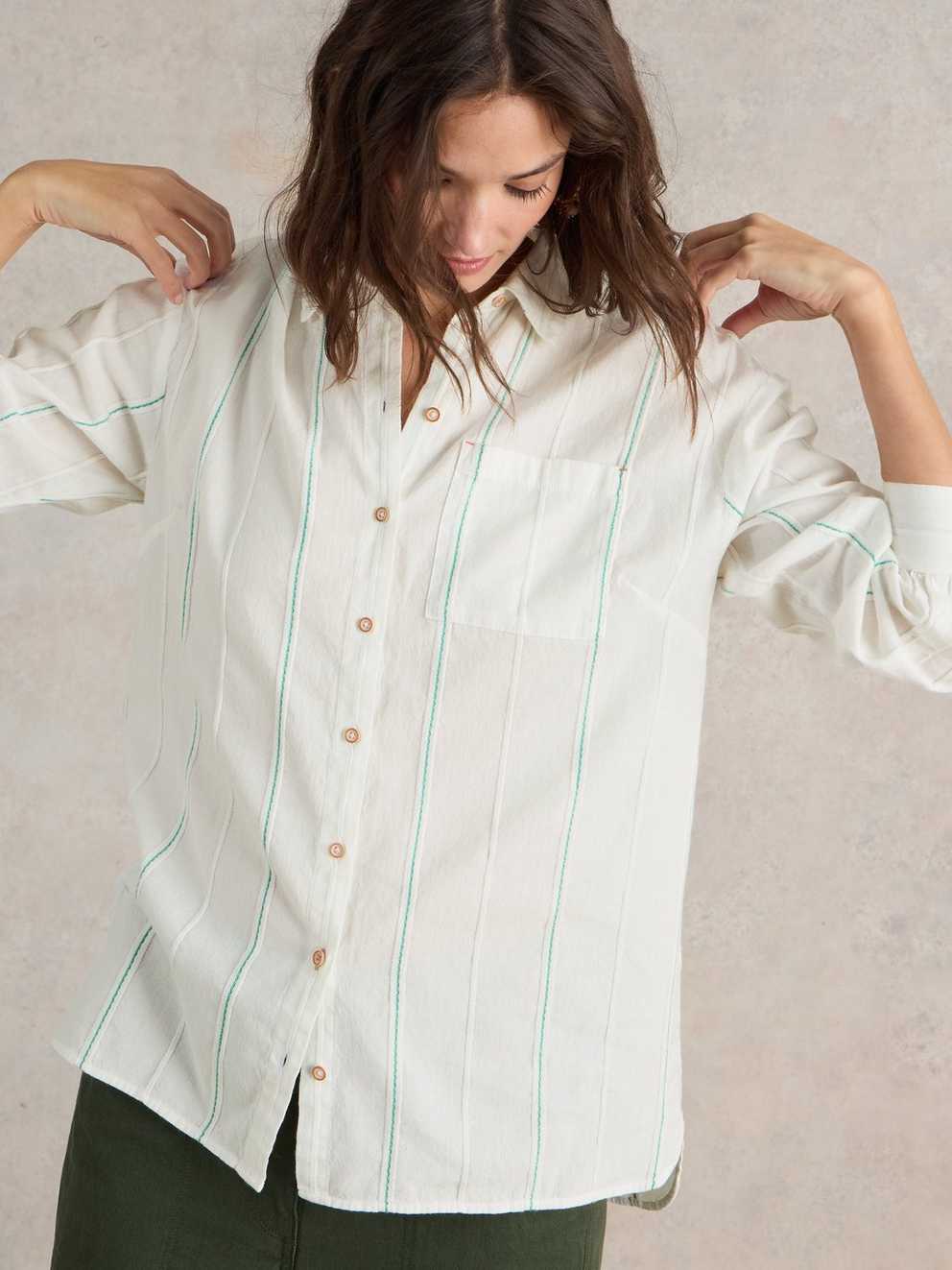 Longline Laurel Cotton Shirt