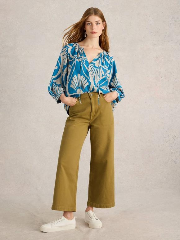 Tia Wide Leg Crop Jean