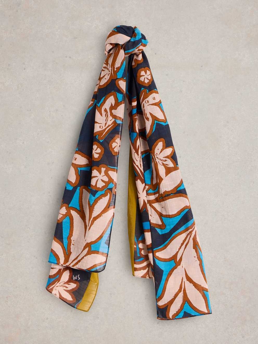 White Printed Scarves main image 1