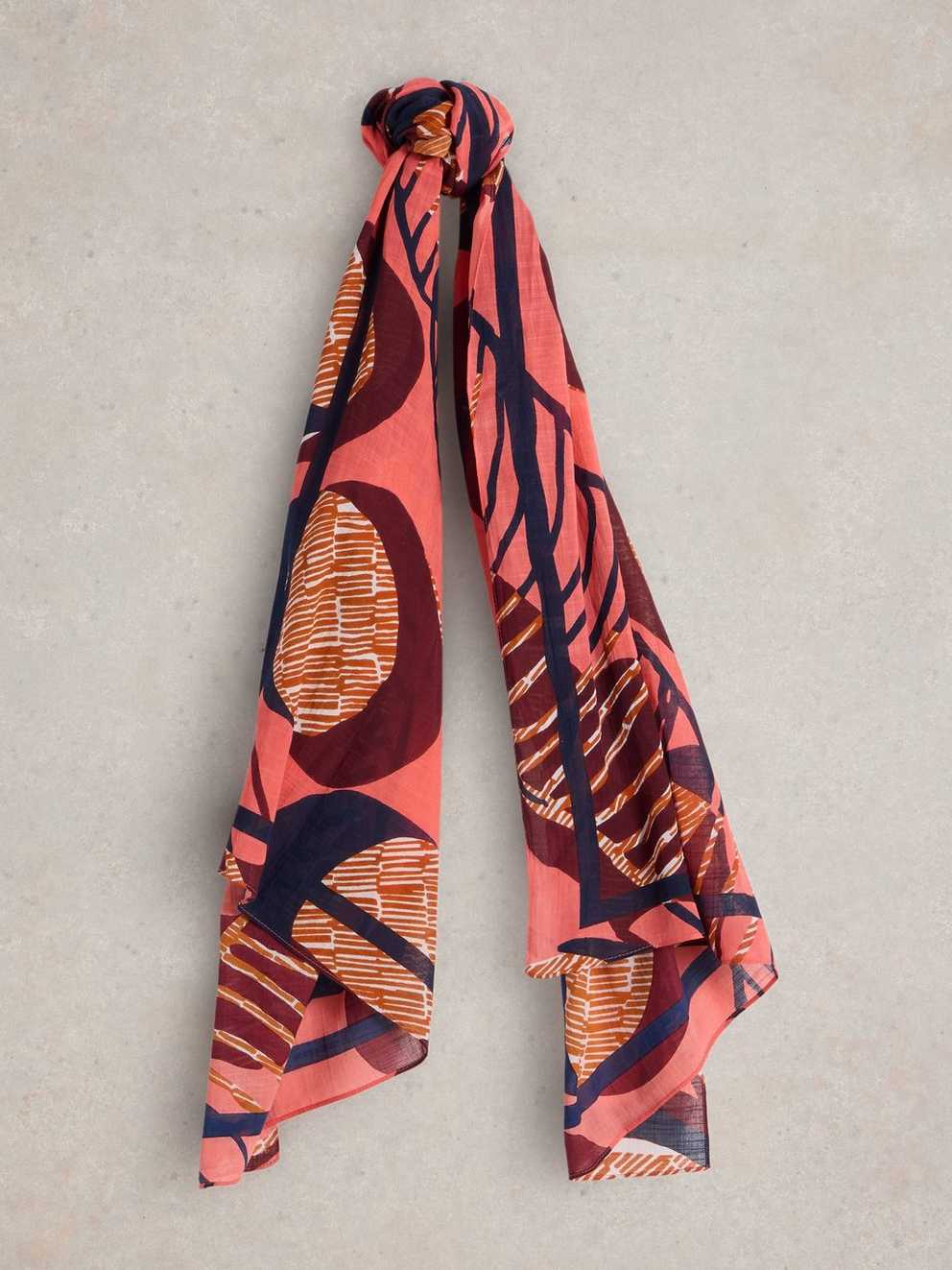 Abstract Geo Print Scarf