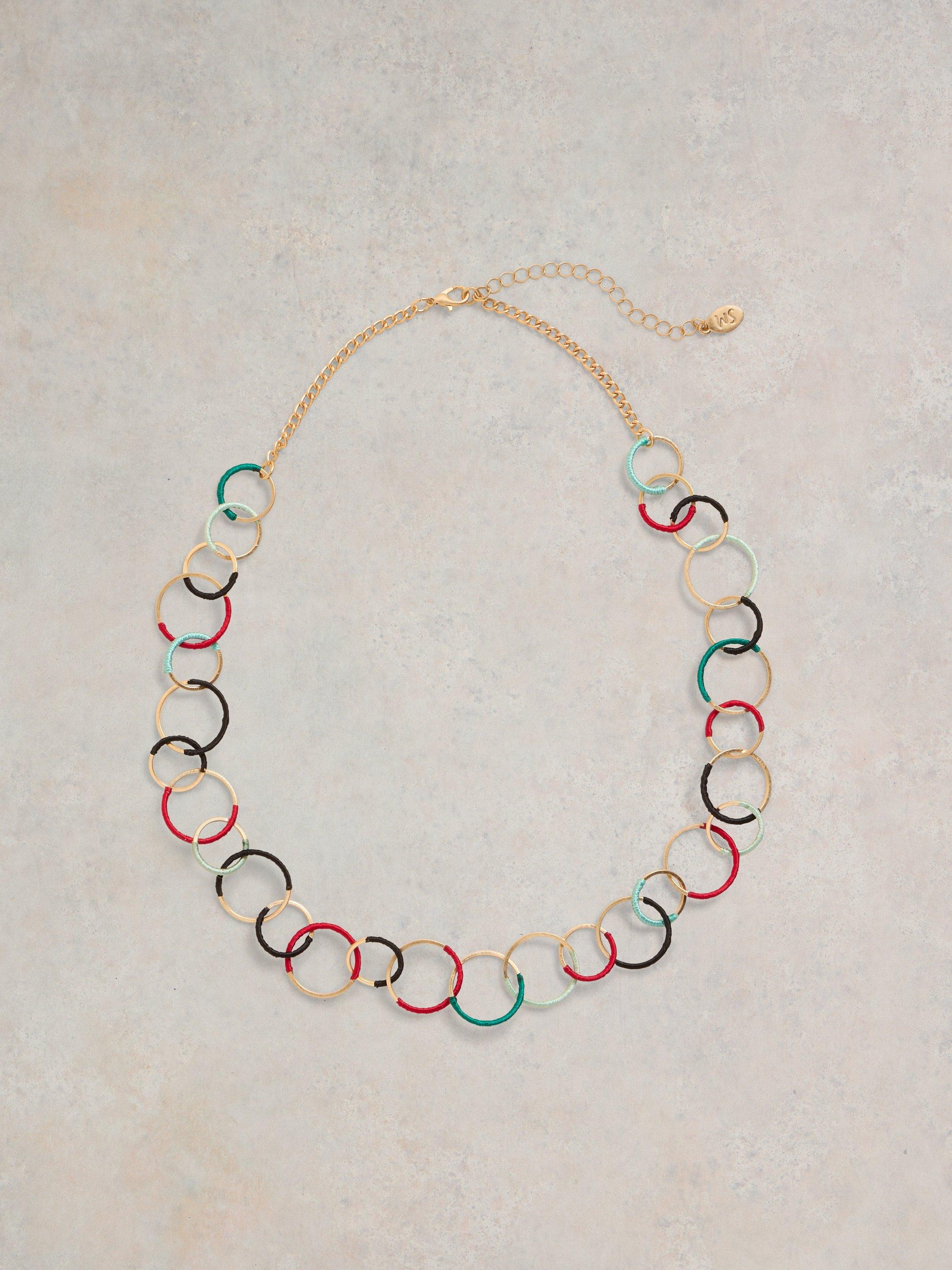 Wrapped Hoop Necklace